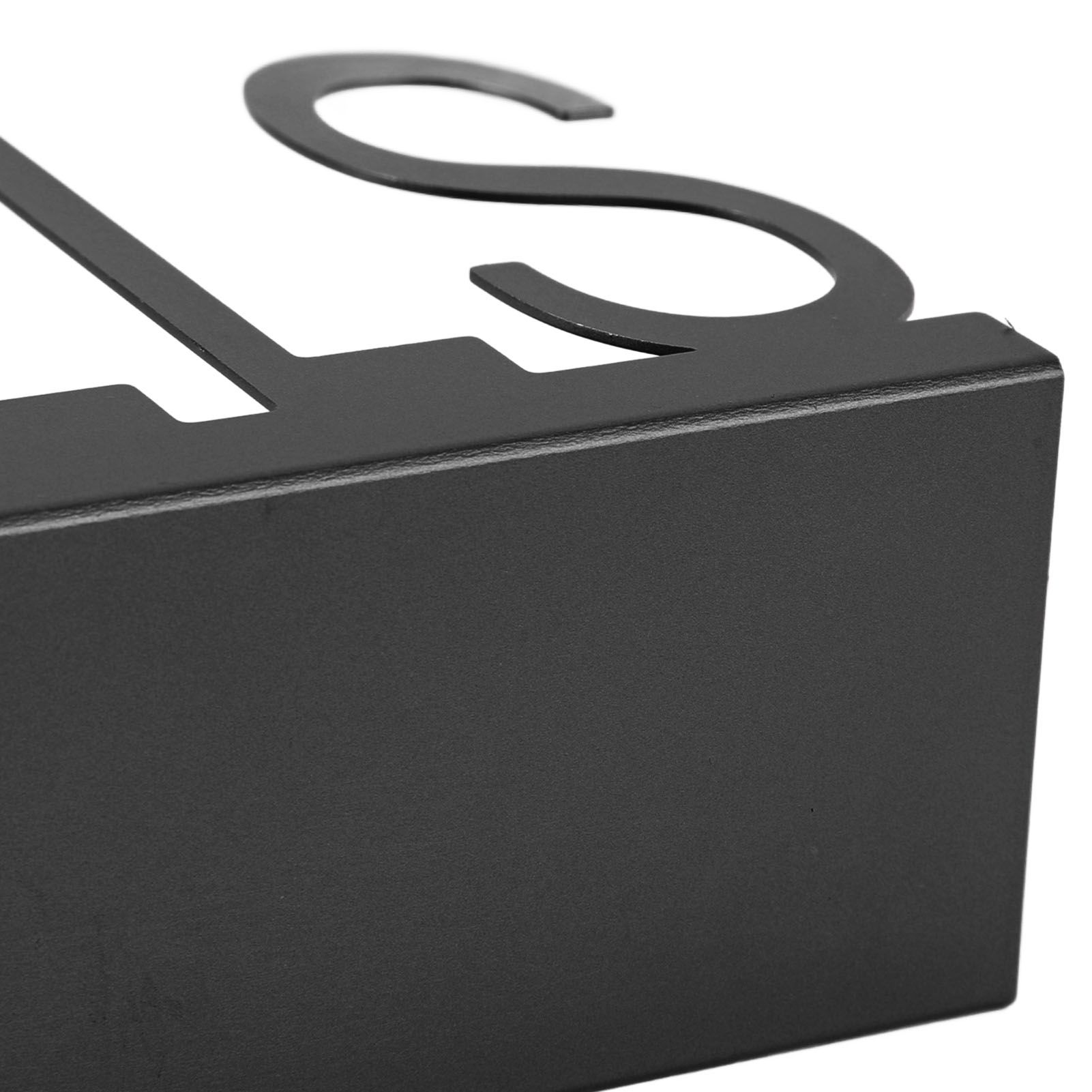 Desktop Metal Mail Holder Cutout Design Desk Letter Envelope Document view 2