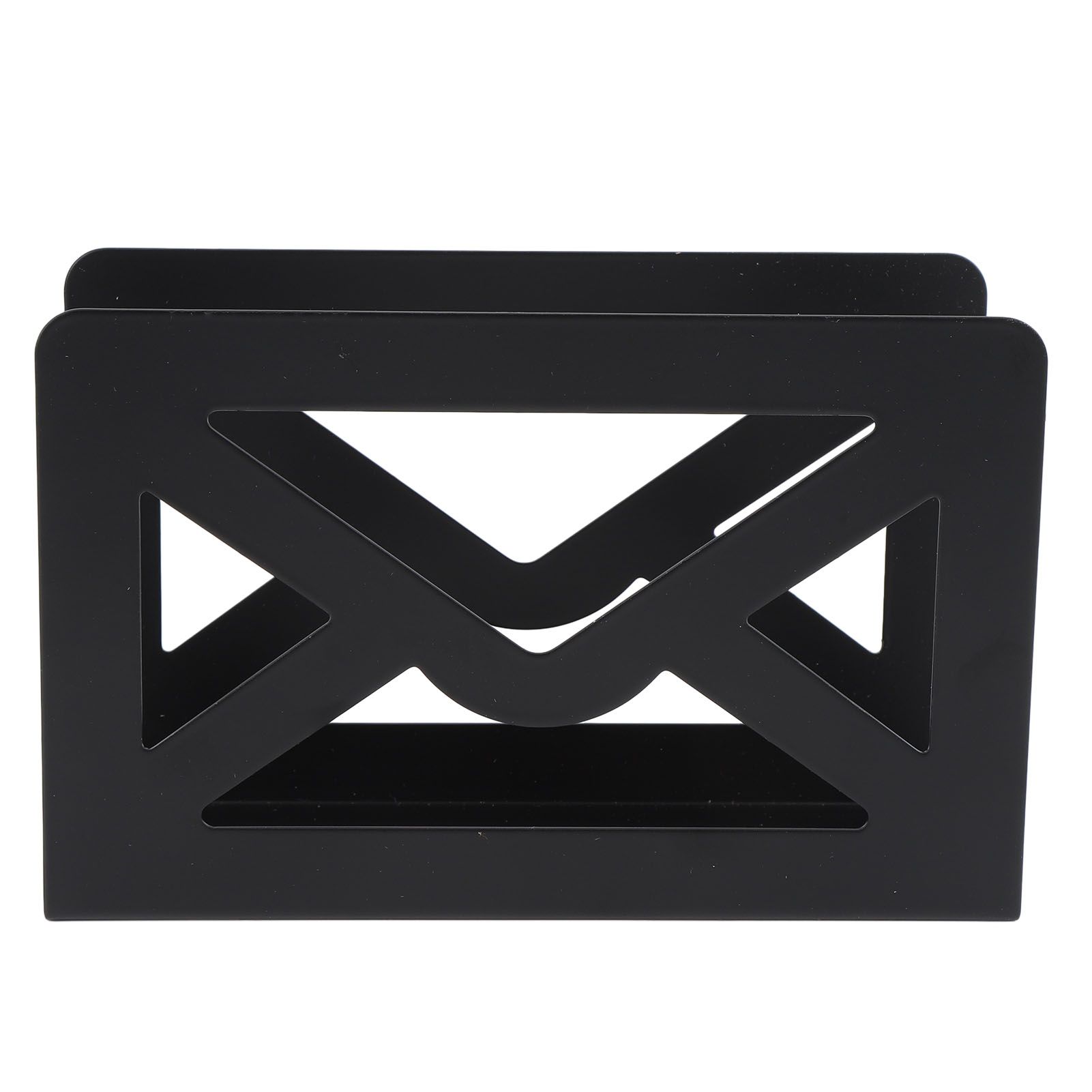 Desktop Metal Mail Holder Modern Black Letter Organizer Multifunctional Letter view 3