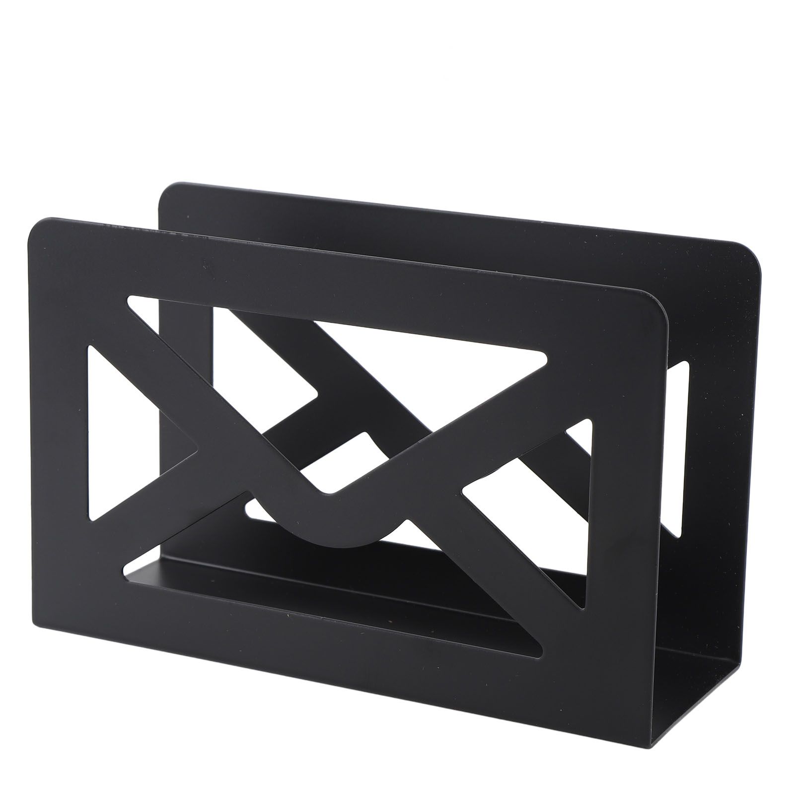 Desktop Metal Mail Holder Modern Black Letter Organizer Multifunctional Letter view 6