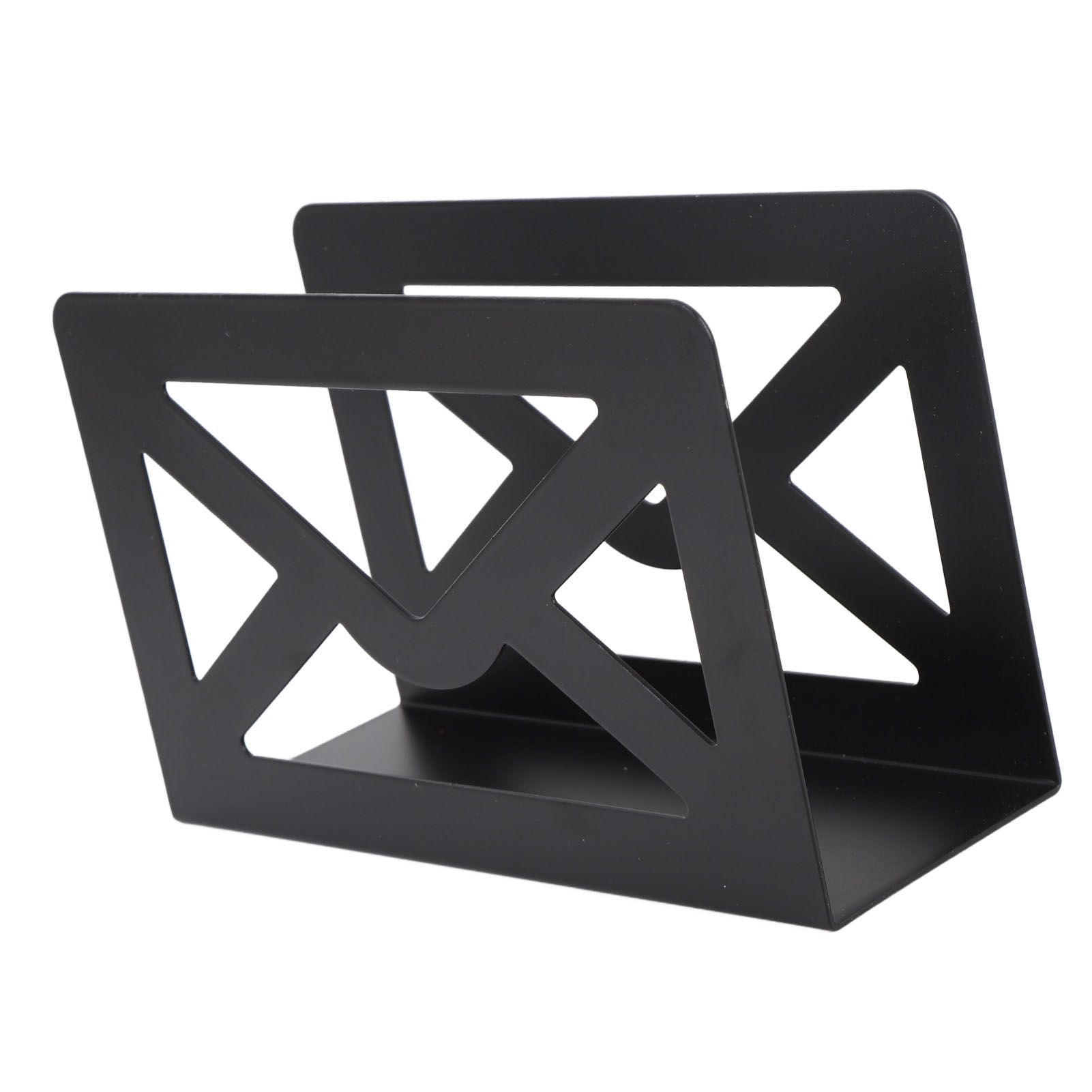 Desktop Metal Mail Holder Modern Black Letter Organizer Multifunctional Letter view 12
