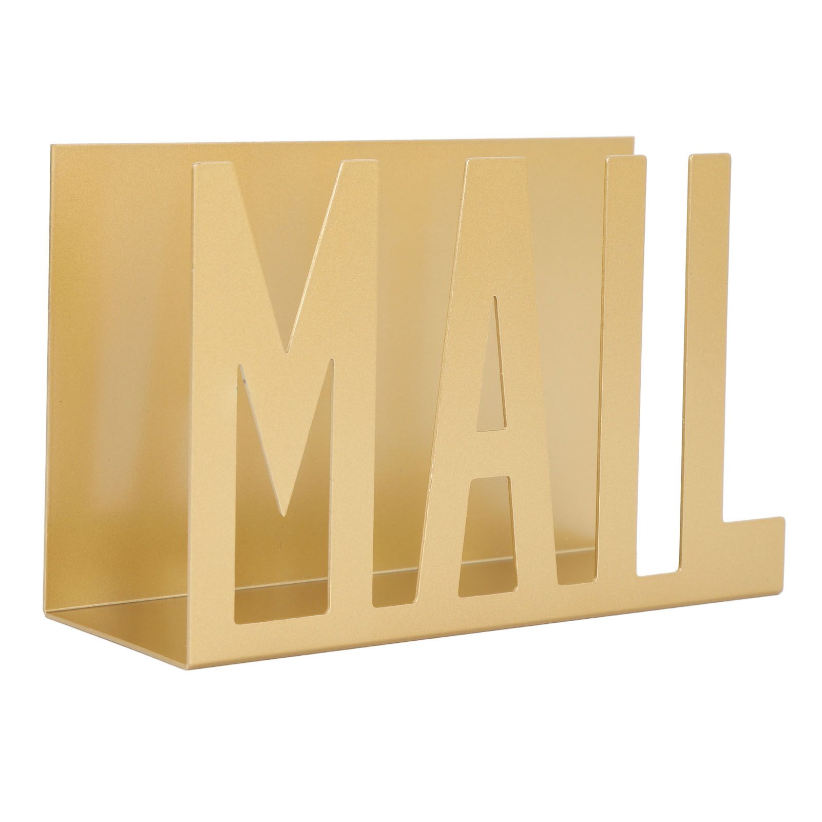Mail Organizer Metal Stylish Hollow Design Desktop Mail Holder for Bills view 3