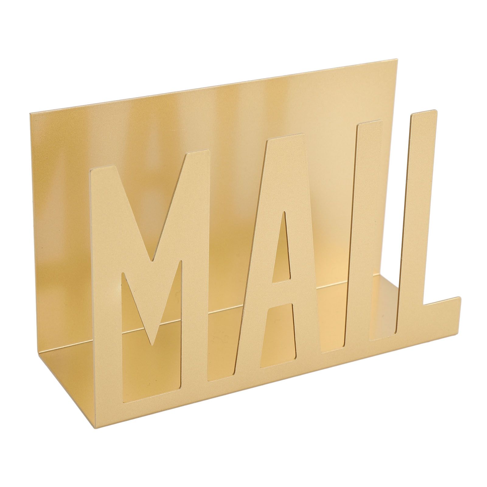 Mail Organizer Metal Stylish Hollow Design Desktop Mail Holder for Bills view 4