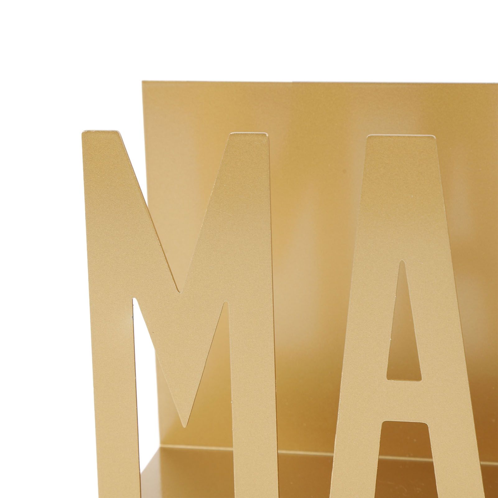 Mail Organizer Metal Stylish Hollow Design Desktop Mail Holder for Bills view 5