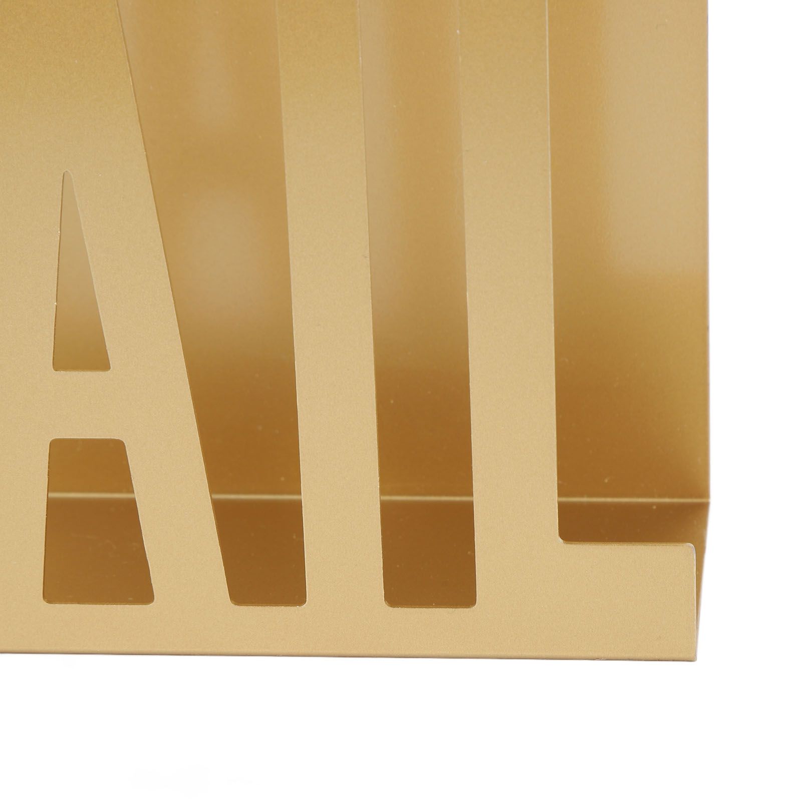 Mail Organizer Metal Stylish Hollow Design Desktop Mail Holder for Bills view 7