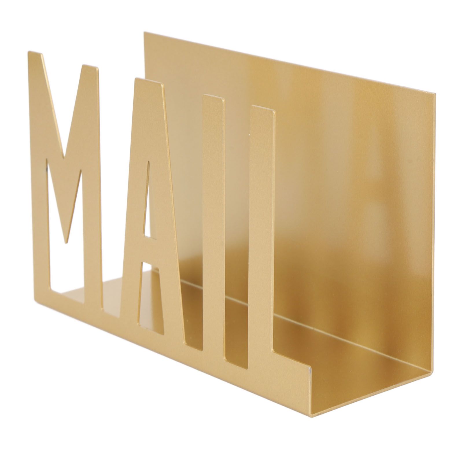 Mail Organizer Metal Stylish Hollow Design Desktop Mail Holder for Bills view 8