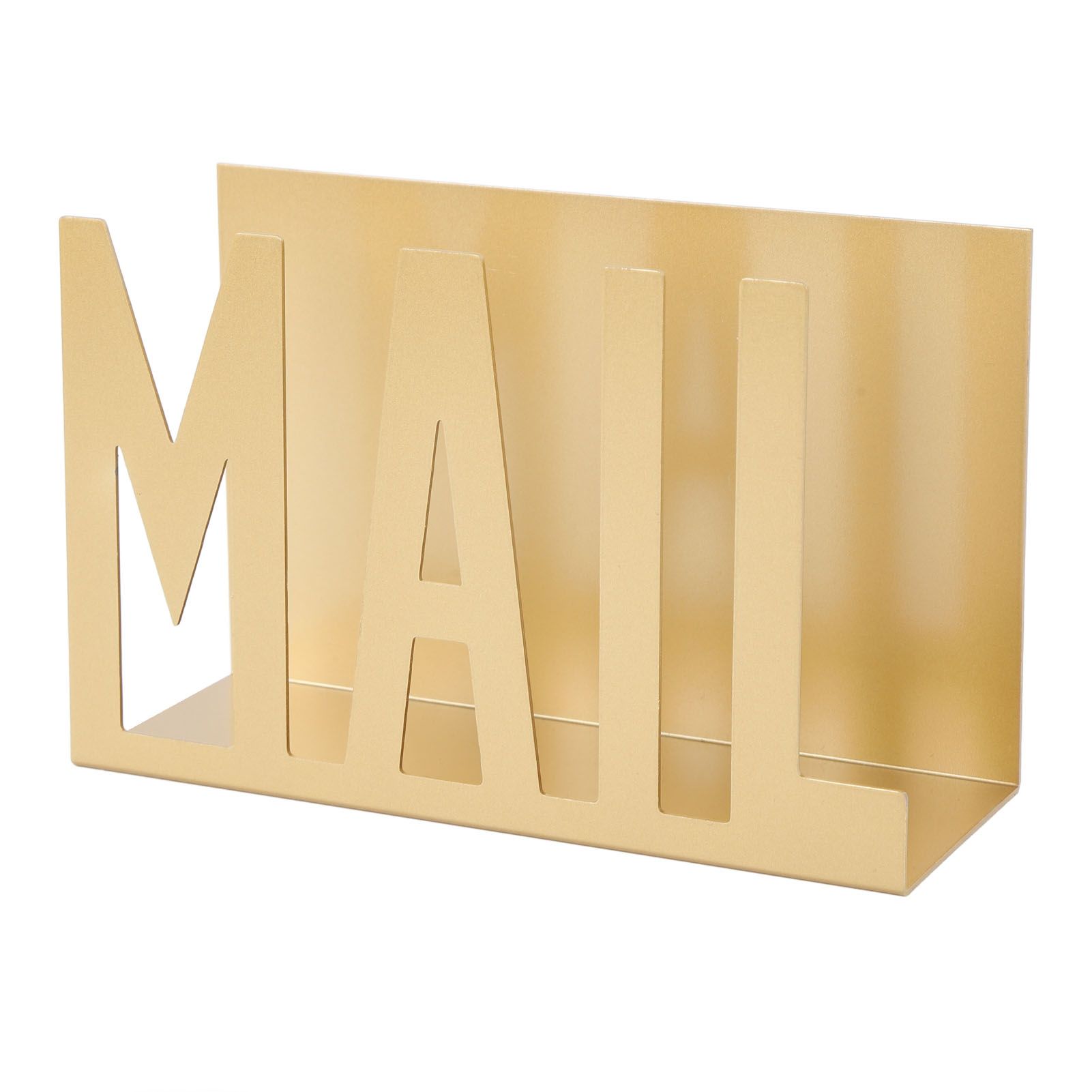 Mail Organizer Metal Stylish Hollow Design Desktop Mail Holder for Bills view 9