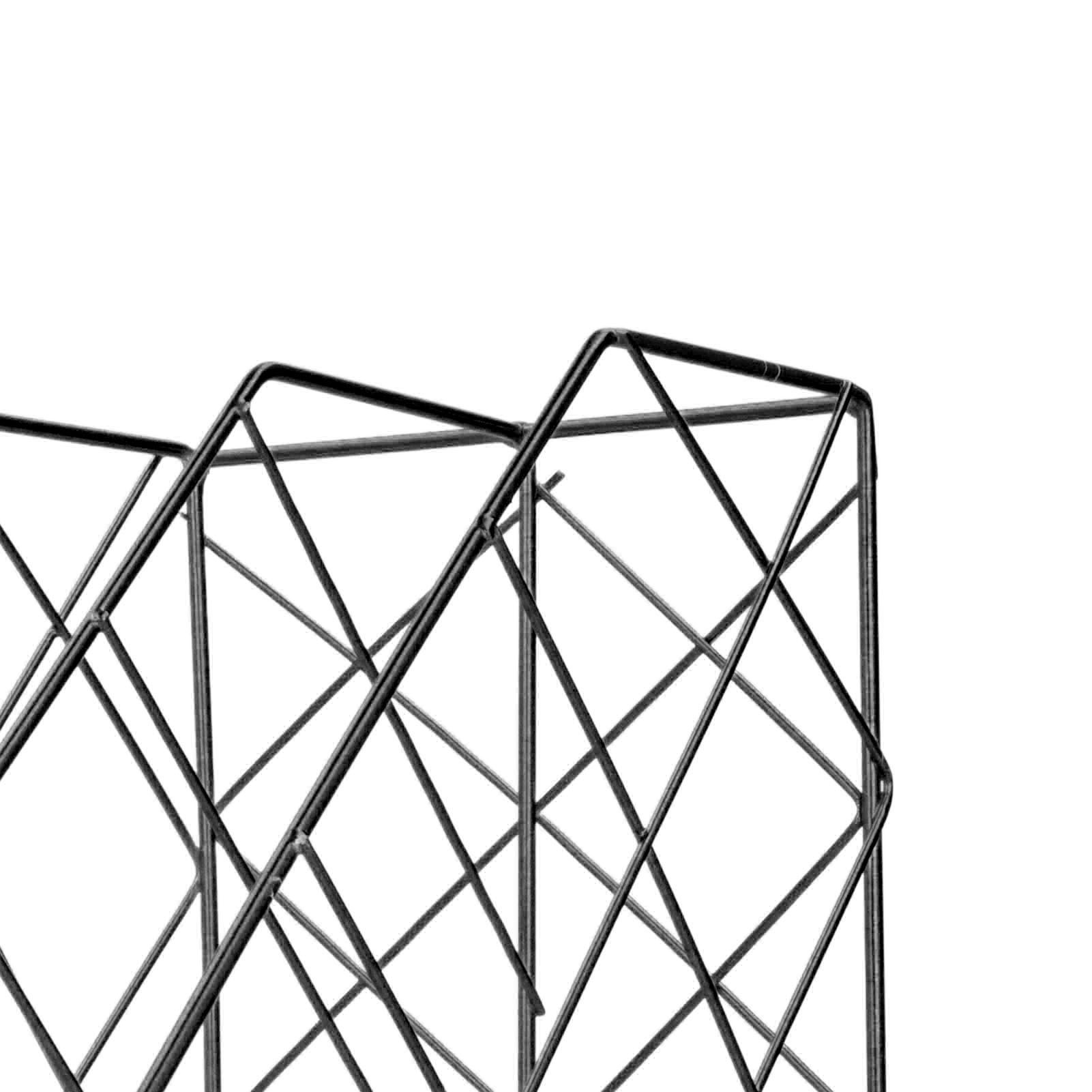 Desk Magazine Holder Simple Geometry Metal Space Saving Desk Magazine File view 2