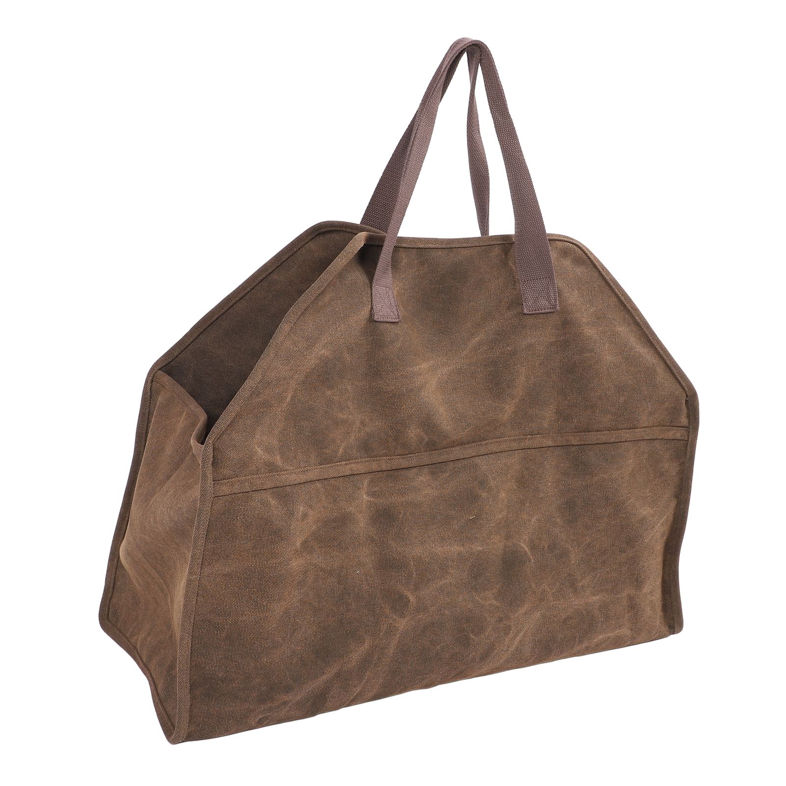 Heavy Duty Canvas Firewood Bag Large Firewood Holder Shopping Bag Fireplace view 4