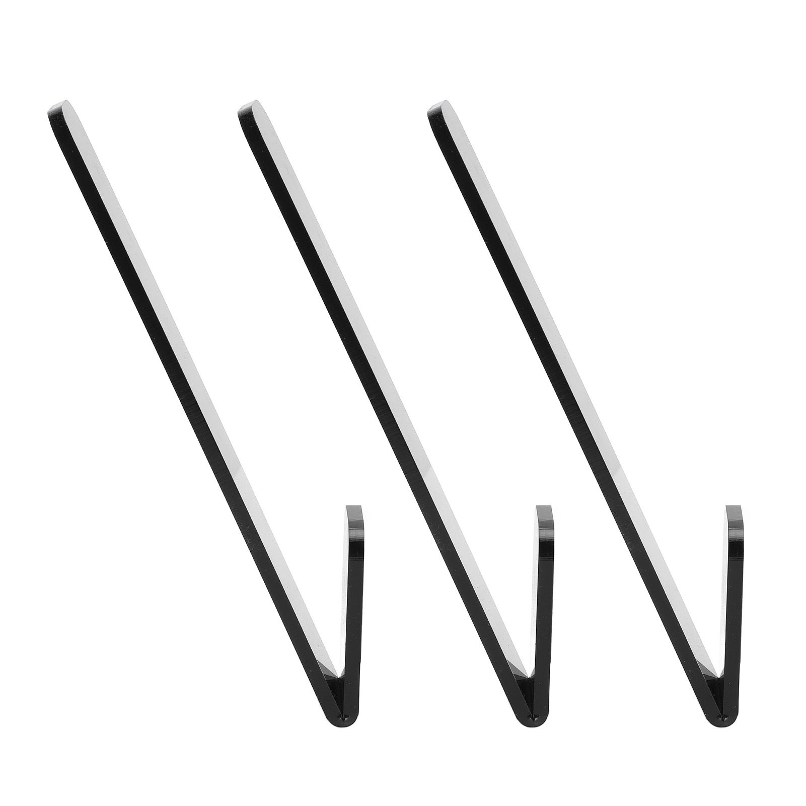 3 Pcs Hat Hooks for Baseball Caps Transparent Acrylic V Shape Adhesive Hanger view 11