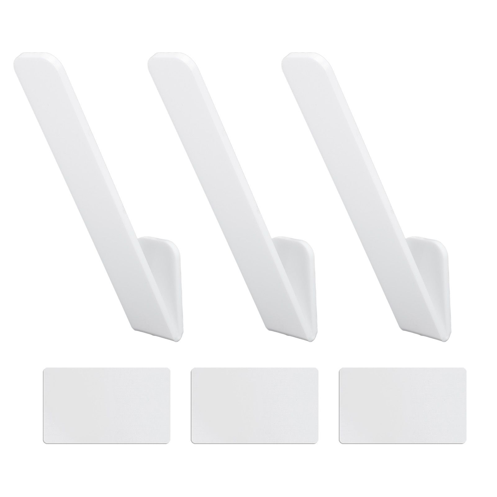 3 Pcs Hat Hooks for Baseball Caps Transparent Acrylic V Shape Adhesive Hanger view 3