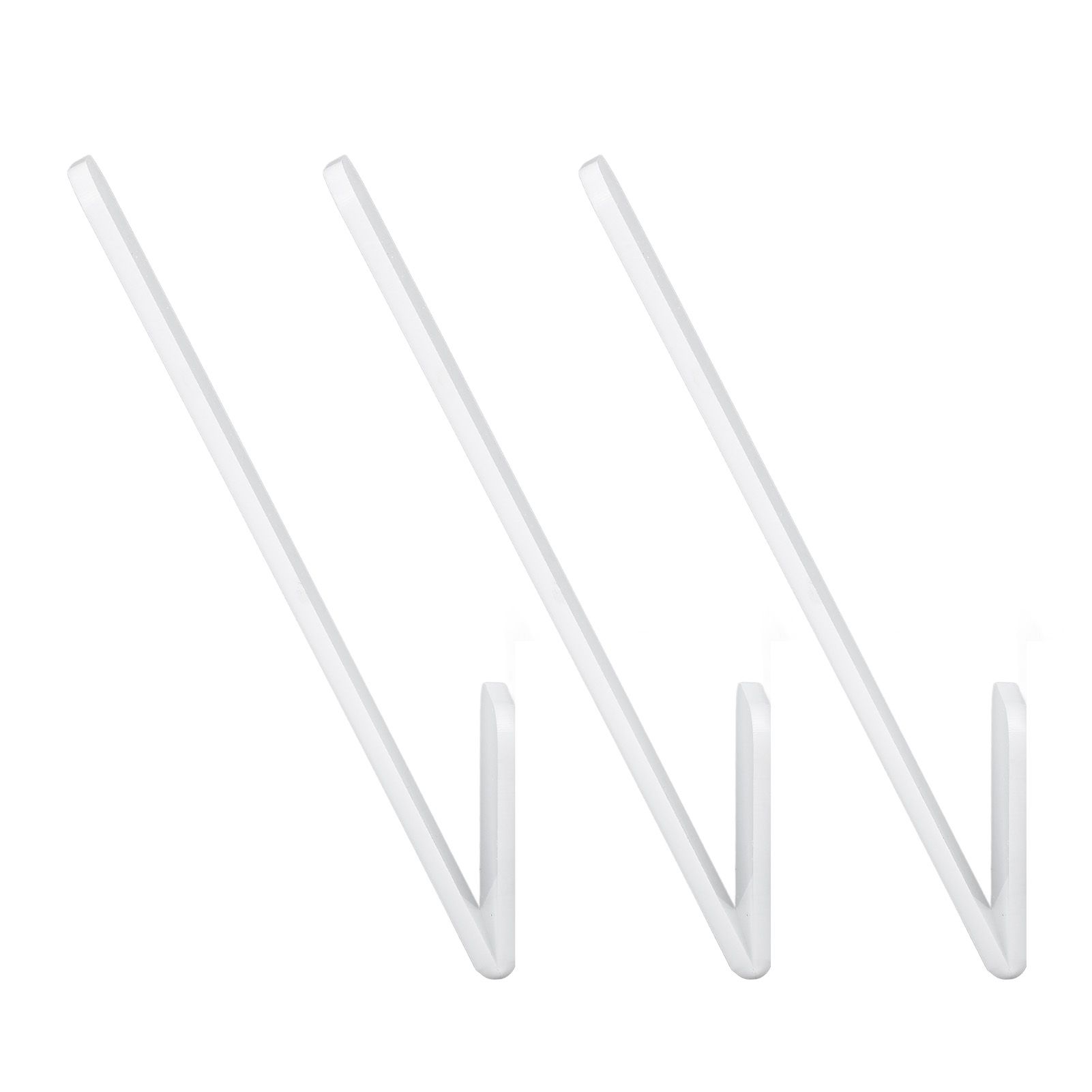 3 Pcs Hat Hooks for Baseball Caps Transparent Acrylic V Shape Adhesive Hanger view 4