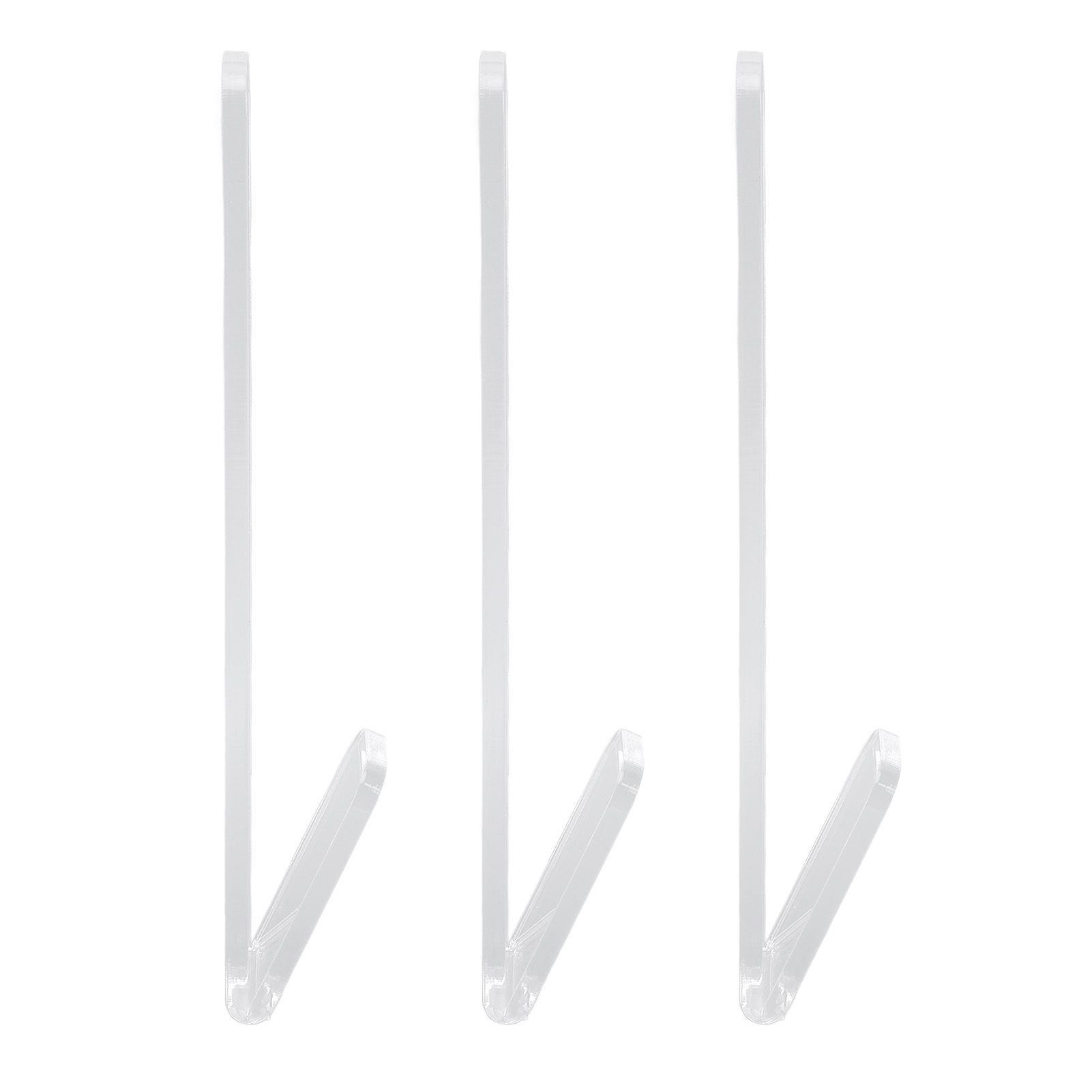3 Pcs Hat Hooks for Baseball Caps Transparent Acrylic V Shape Adhesive Hanger view 8