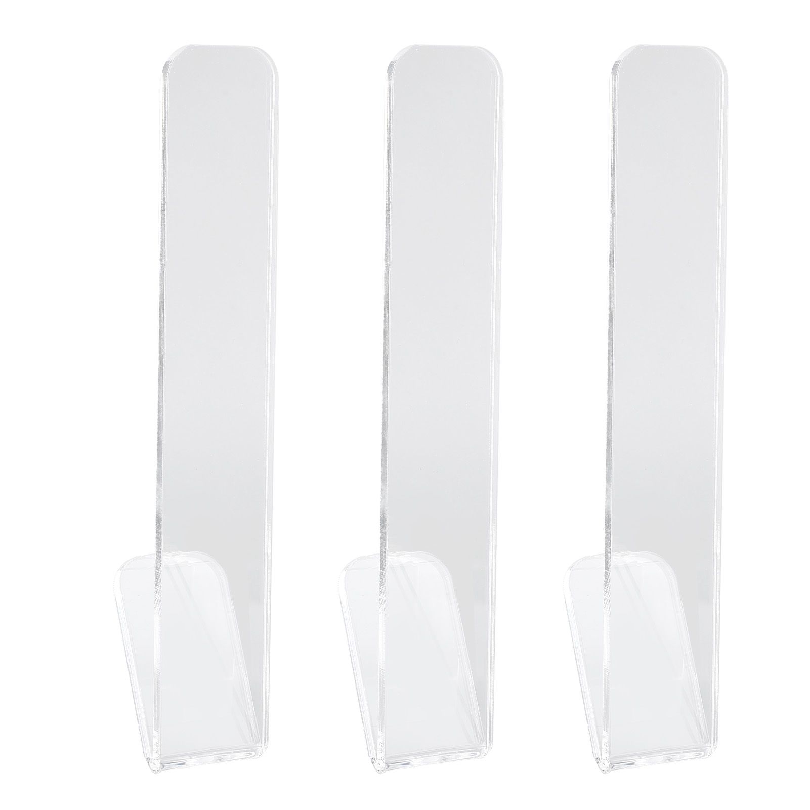 3 Pcs Hat Hooks for Baseball Caps Transparent Acrylic V Shape Adhesive Hanger view 11