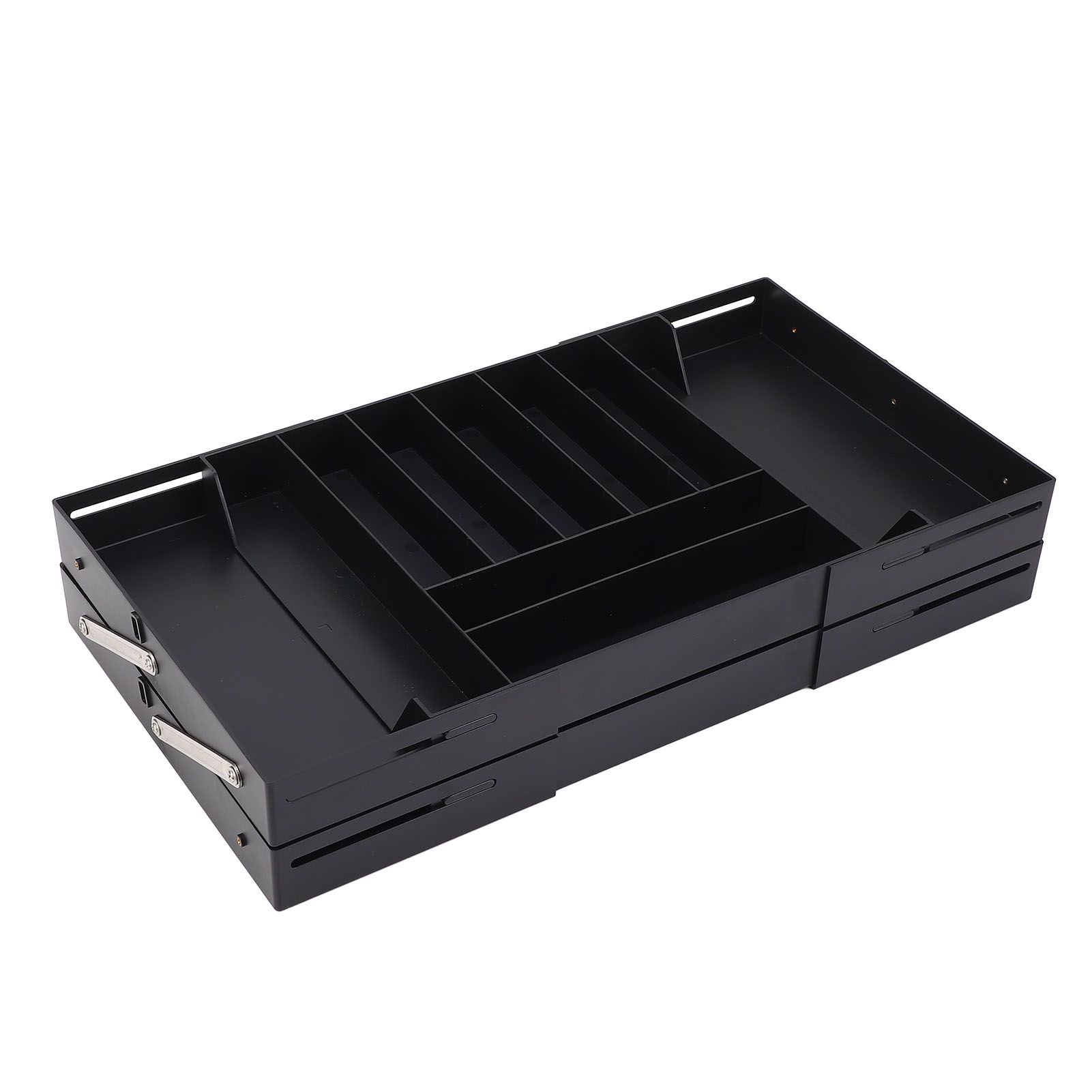 Drawer Foldable Organizer Tray Multifunctional Space Saving Multi Level view 8