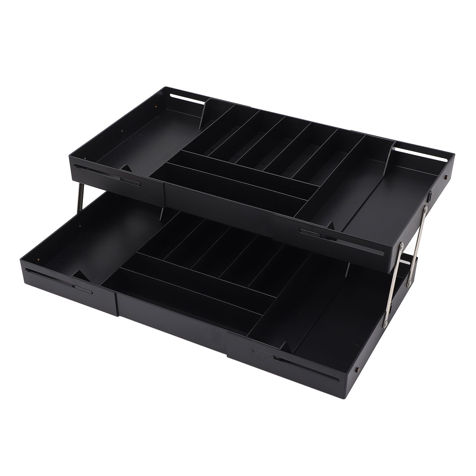 Drawer Foldable Organizer Tray Multifunctional Space Saving Multi Level view 12