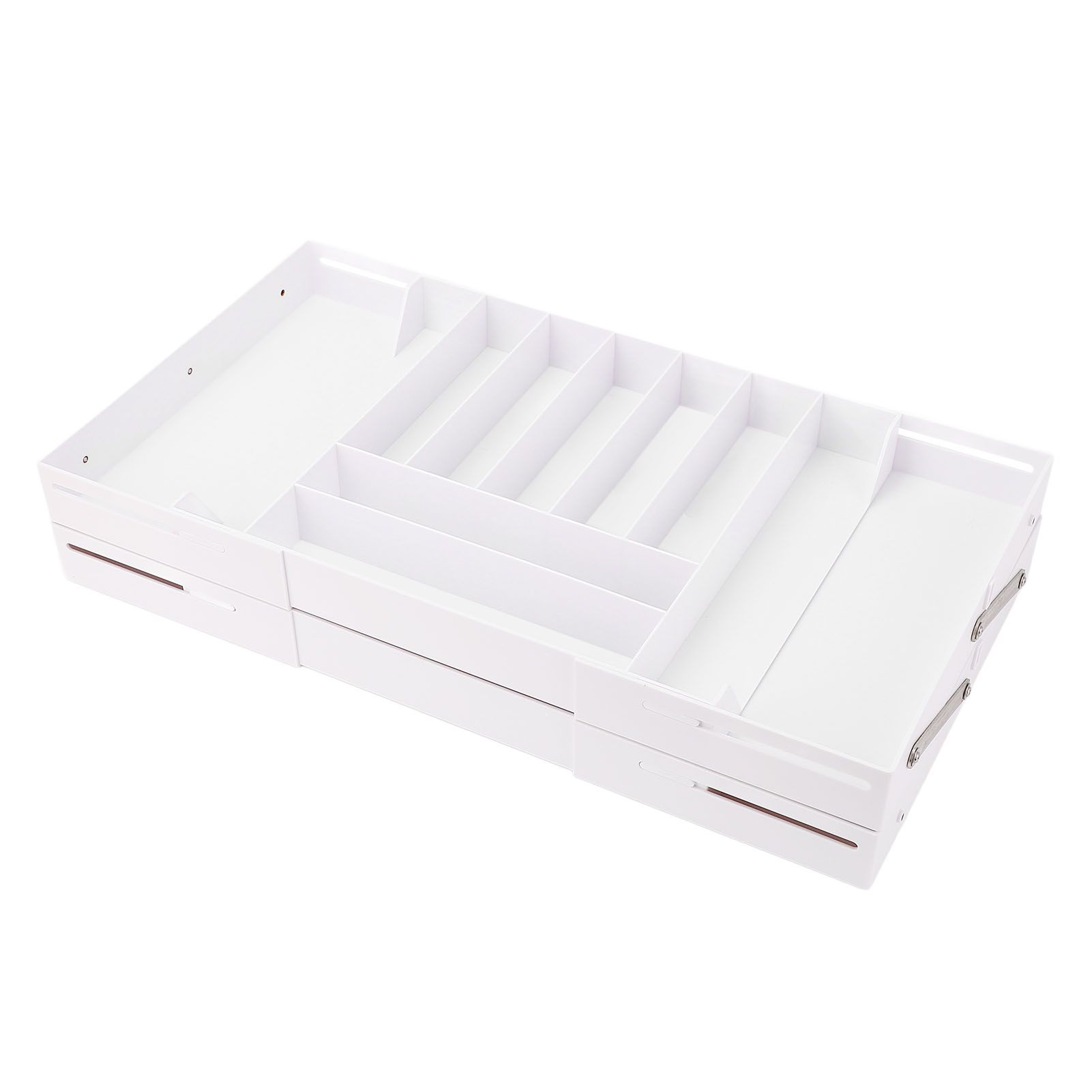 Drawer Foldable Organizer Tray Multifunctional Space Saving Multi Level view 6
