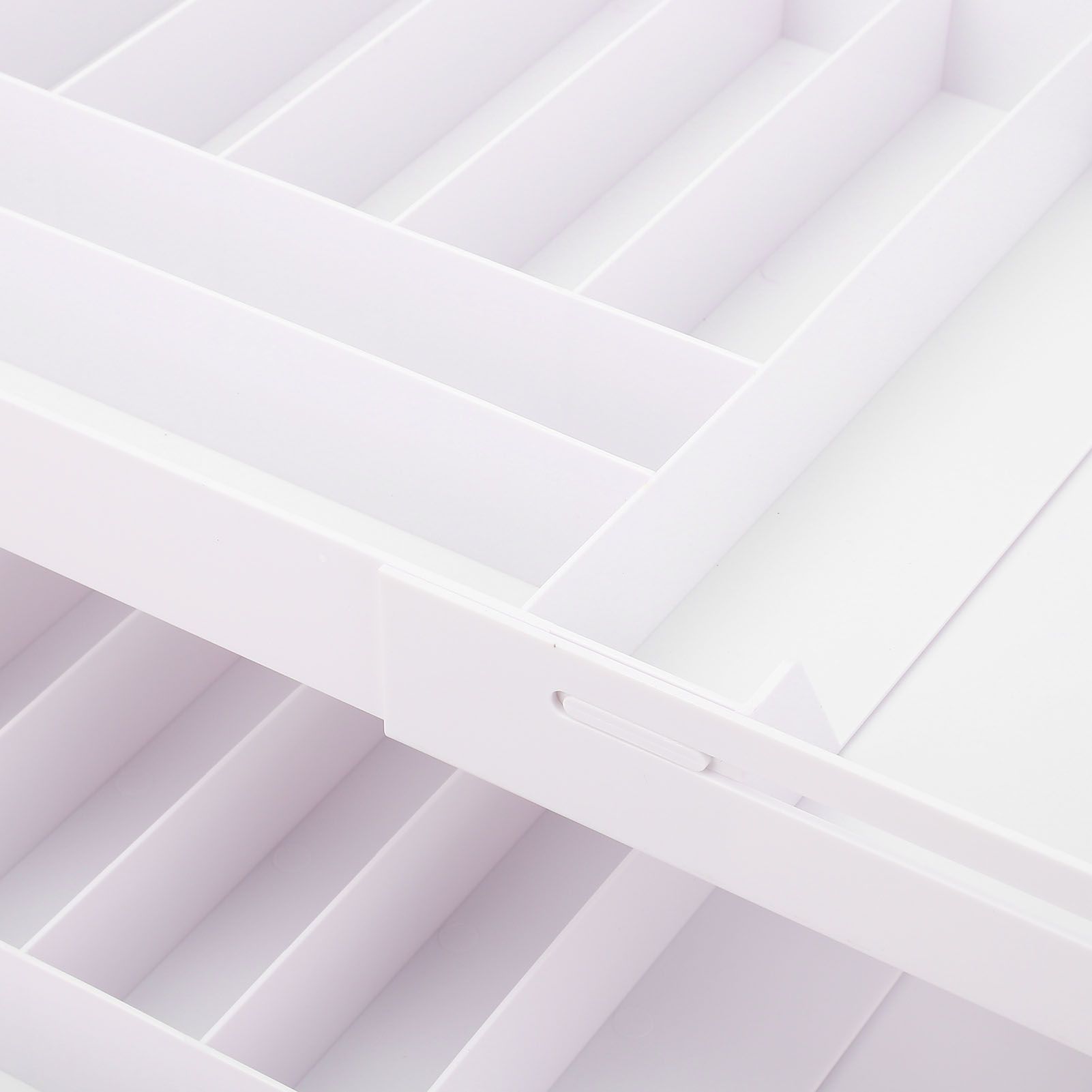 Drawer Foldable Organizer Tray Multifunctional Space Saving Multi Level view 7