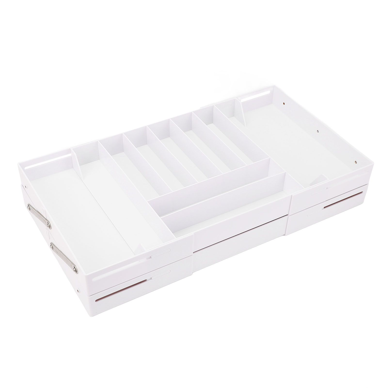 Drawer Foldable Organizer Tray Multifunctional Space Saving Multi Level view 8