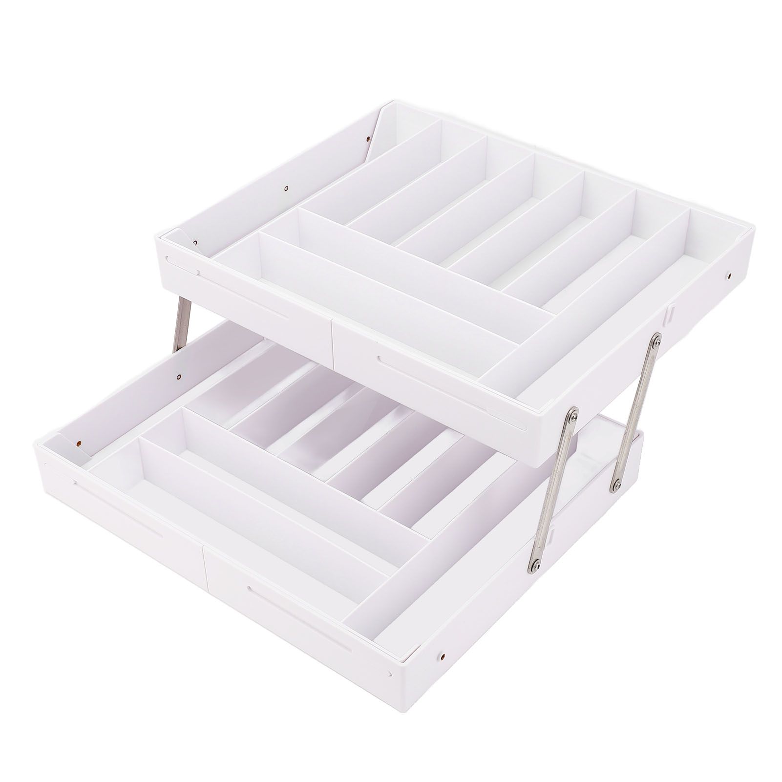 Drawer Foldable Organizer Tray Multifunctional Space Saving Multi Level view 10