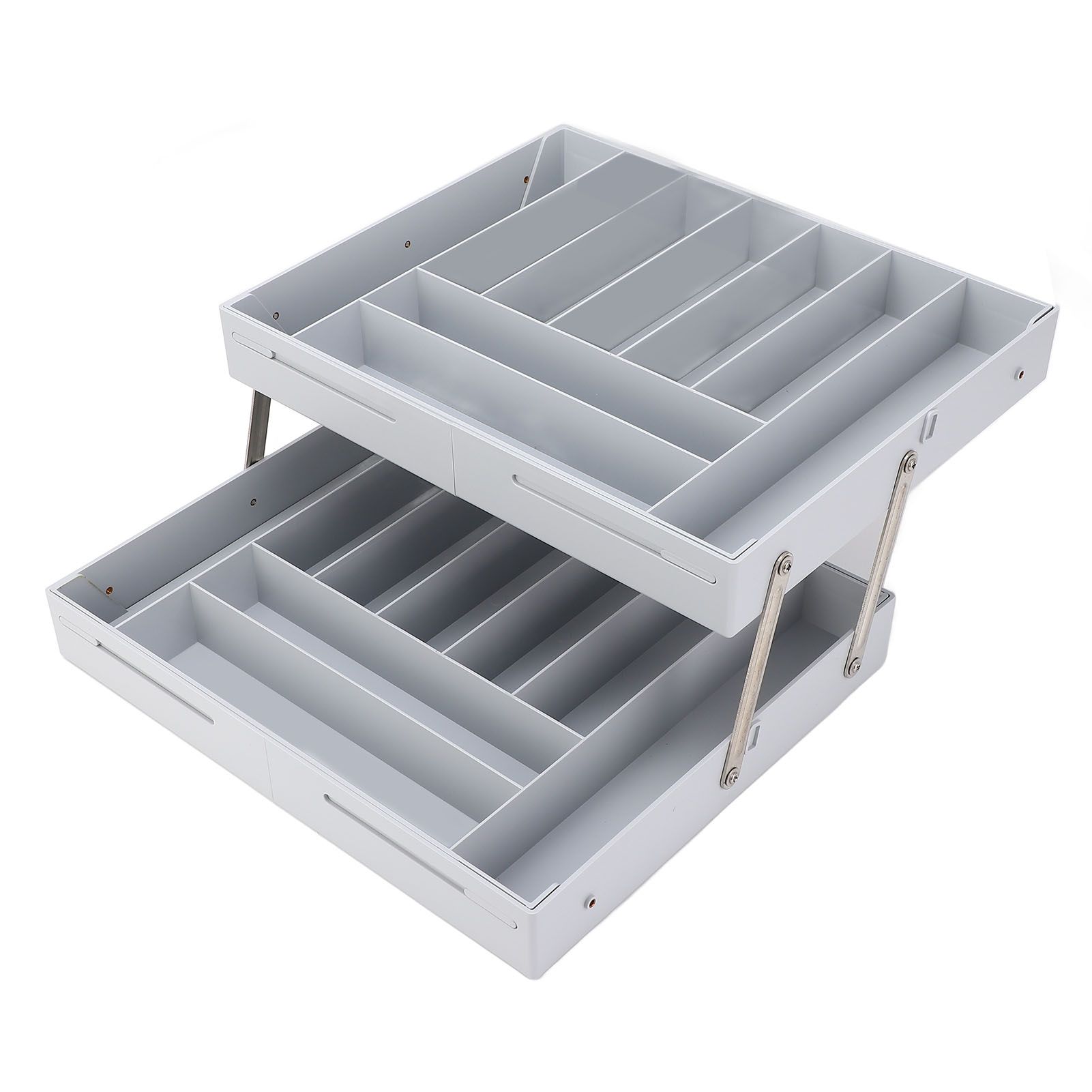 Drawer Foldable Organizer Tray Multifunctional Space Saving Multi Level view 4
