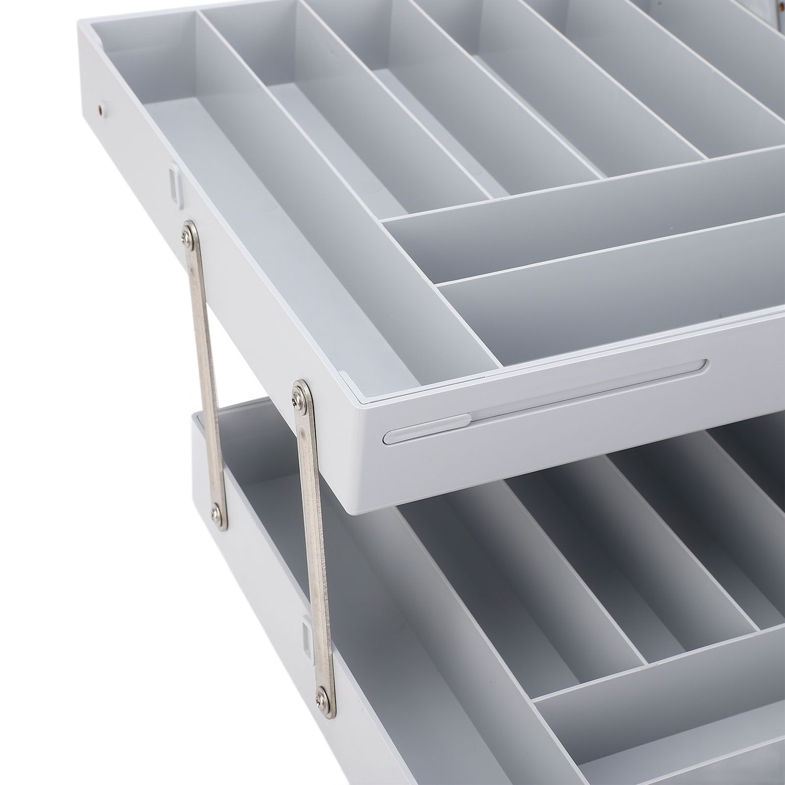 Drawer Foldable Organizer Tray Multifunctional Space Saving Multi Level view 7