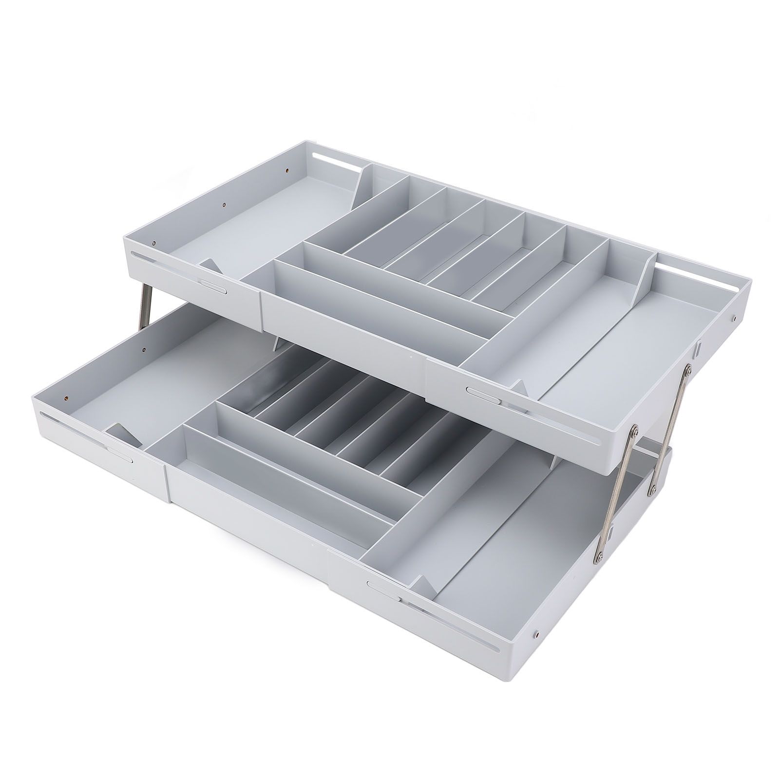 Drawer Foldable Organizer Tray Multifunctional Space Saving Multi Level view 8