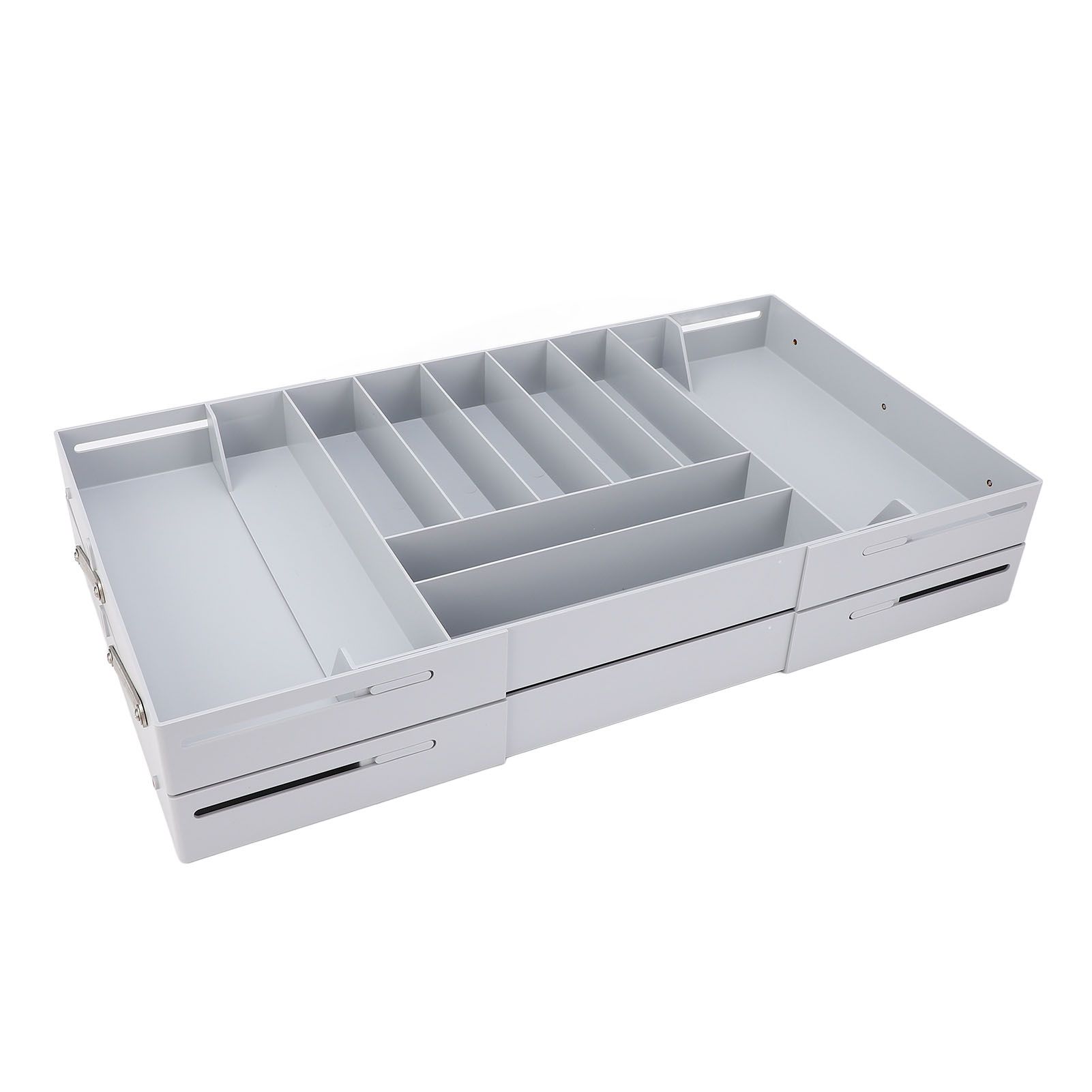 Drawer Foldable Organizer Tray Multifunctional Space Saving Multi Level view 11