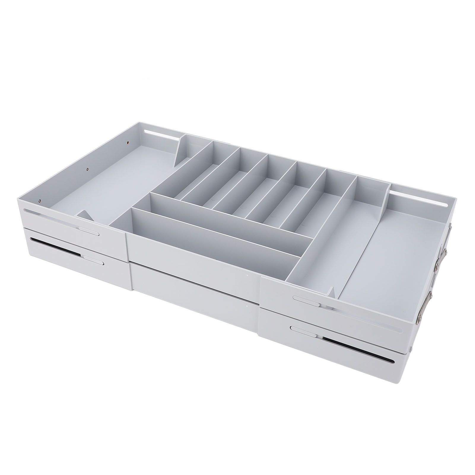 Drawer Foldable Organizer Tray Multifunctional Space Saving Multi Level view 12