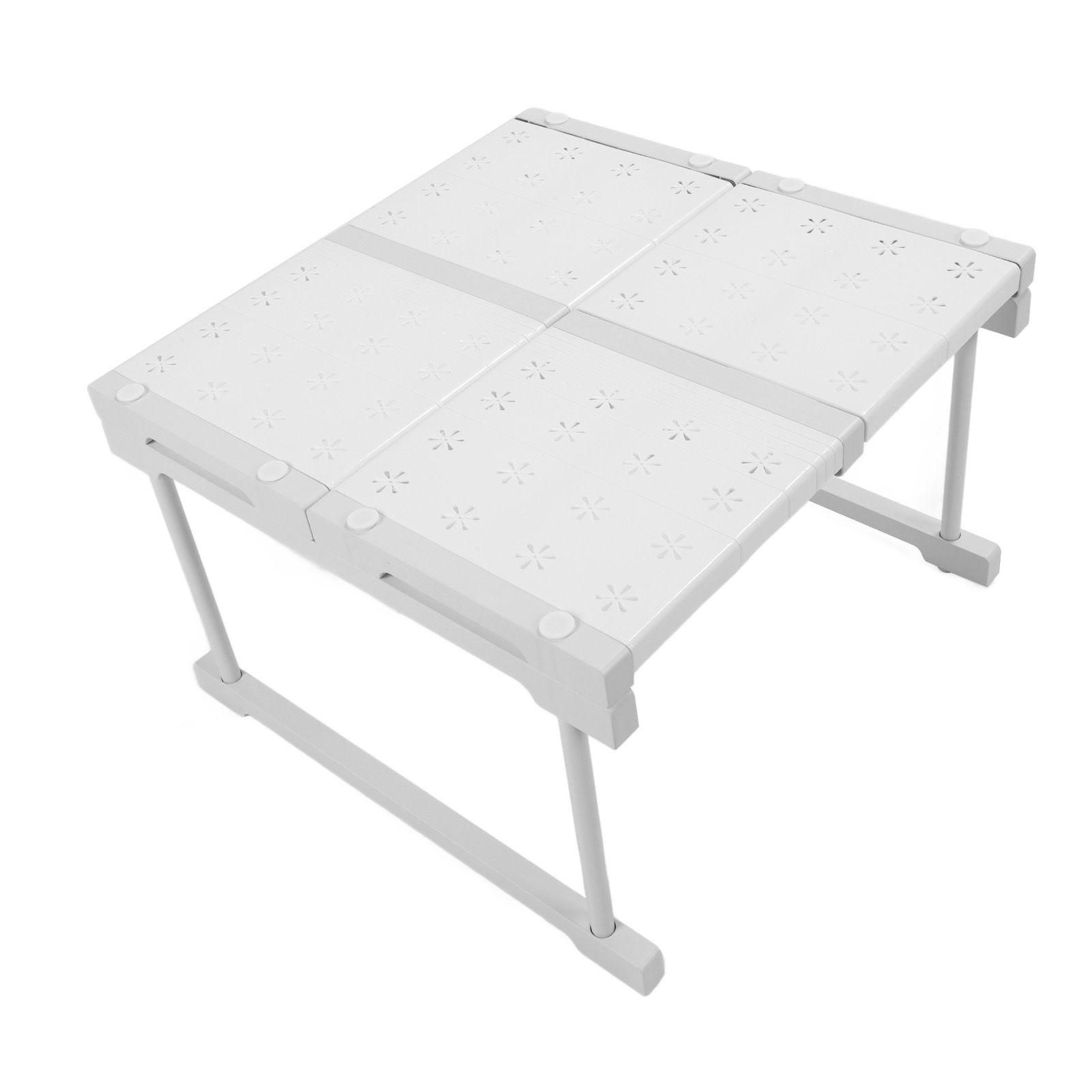 Expandable Cabinet Shelf Carbon Steel Stackable Closet Storage Shelving Rack view 4