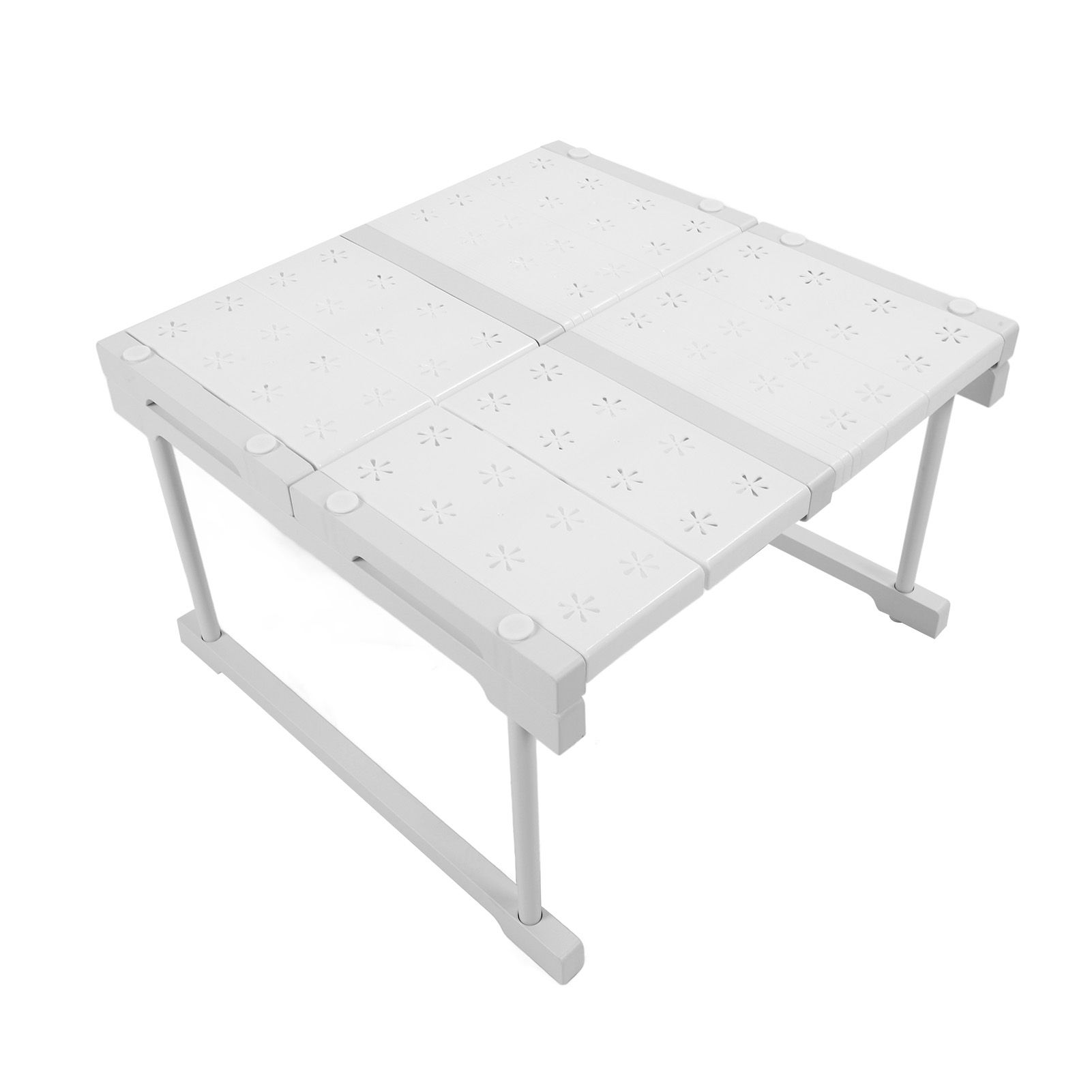 Expandable Cabinet Shelf Carbon Steel Stackable Closet Storage Shelving Rack view 8