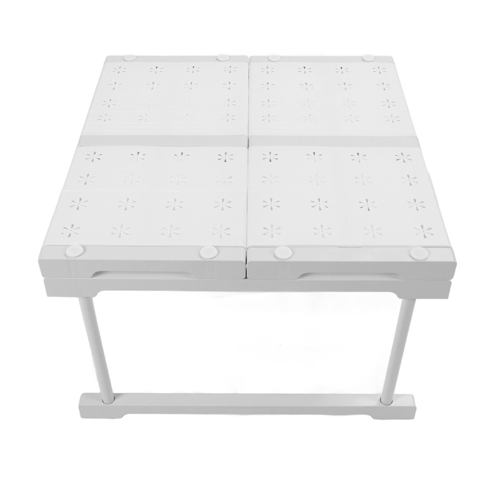 Expandable Cabinet Shelf Carbon Steel Stackable Closet Storage Shelving Rack view 9