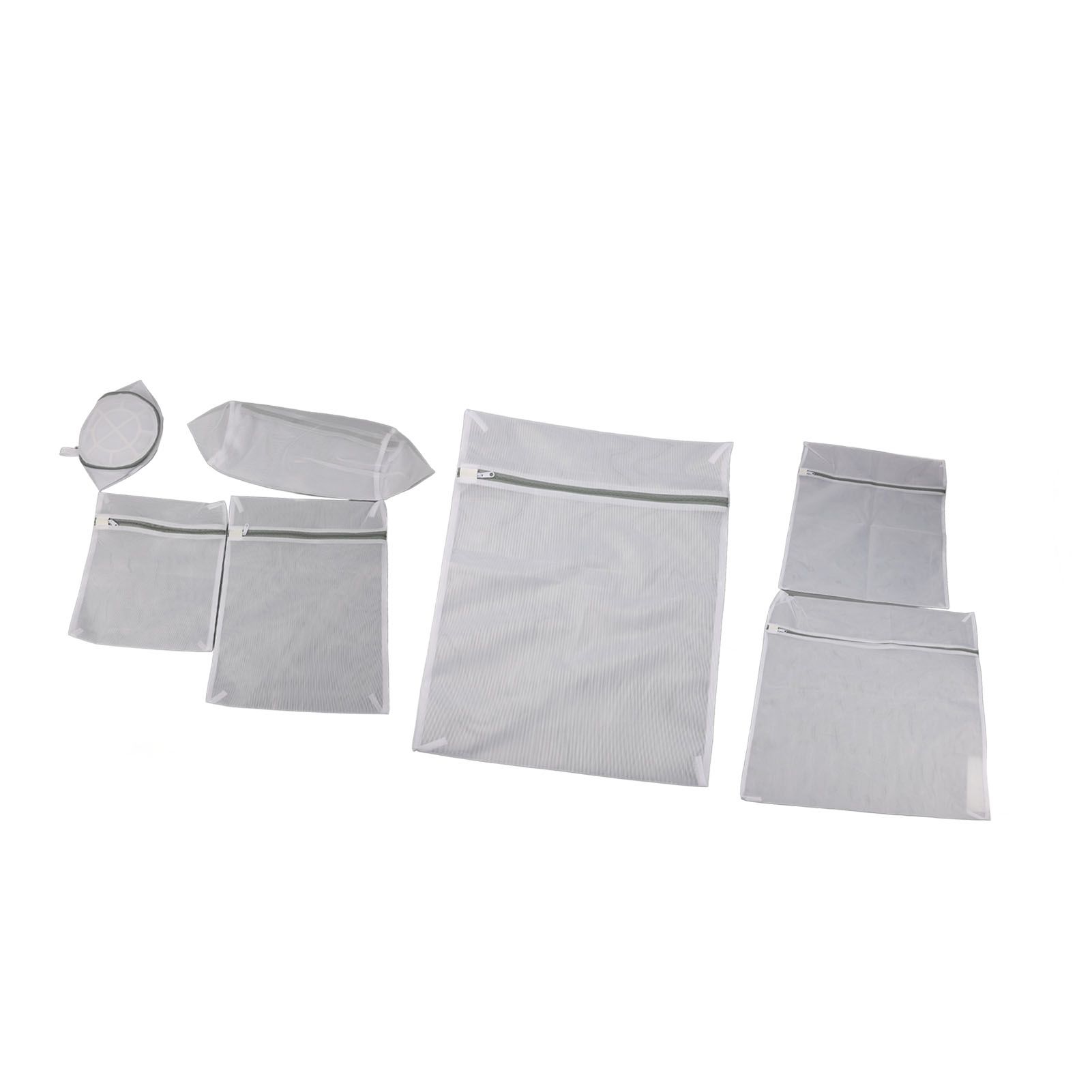 7pcs Mesh Laundry Bag Anti Deformation Reusable Thickened Polyester Auto Lock view 8