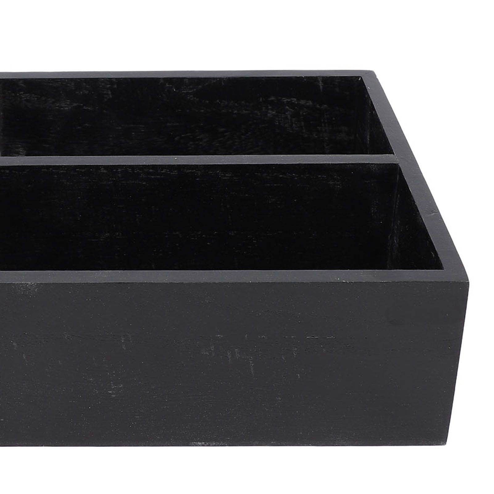 Coffee Station Organizer with Divider Wooden Coffee Bar Accessories Storage view 7