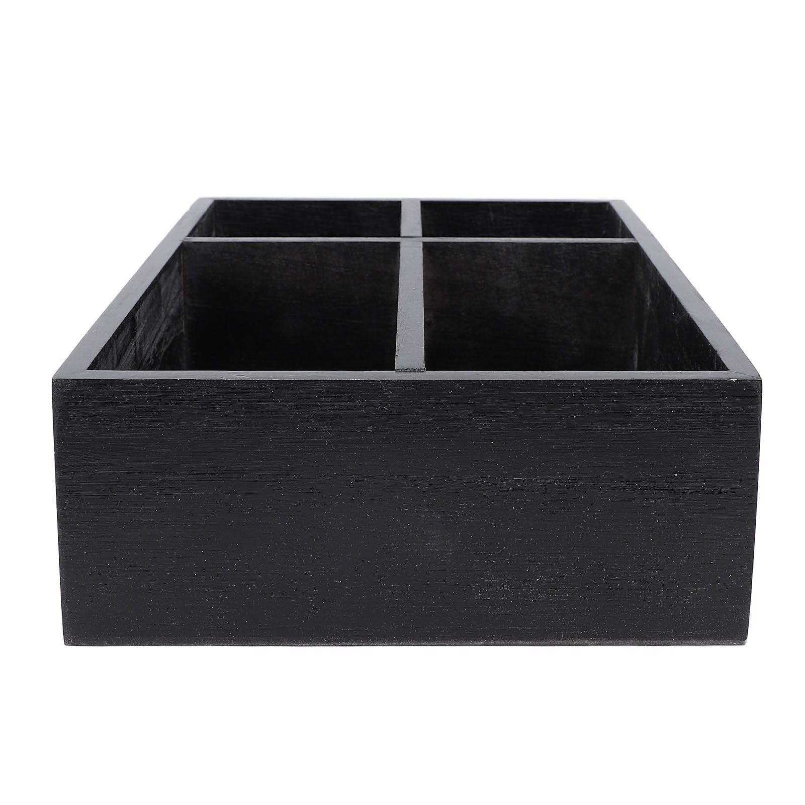 Coffee Station Organizer with Divider Wooden Coffee Bar Accessories Storage view 11