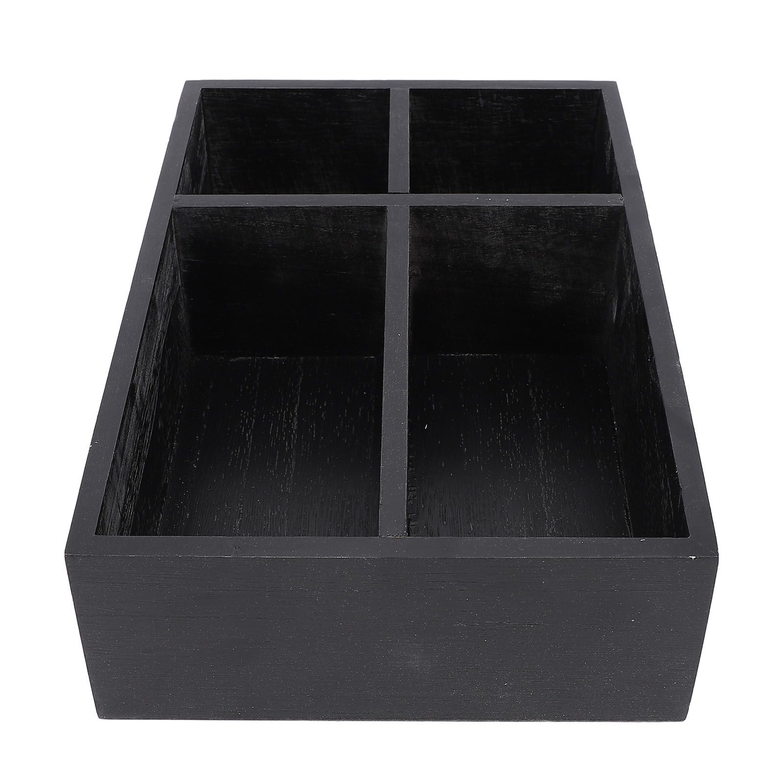 Coffee Station Organizer with Divider Wooden Coffee Bar Accessories Storage view 12