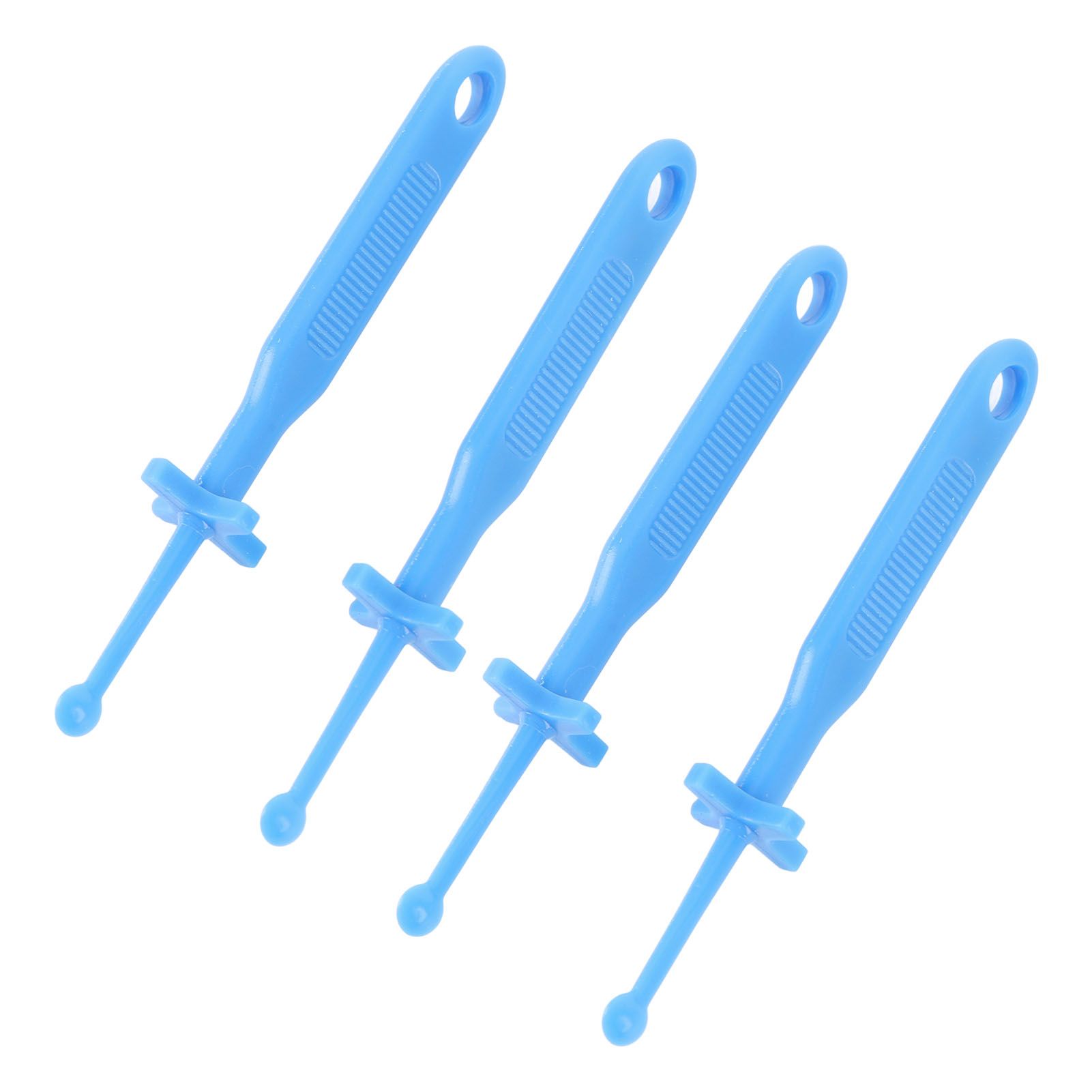 4pcs Ear Wax Removal Tool with Safe Guard Comfortable Reusable Plastic Ear Wax