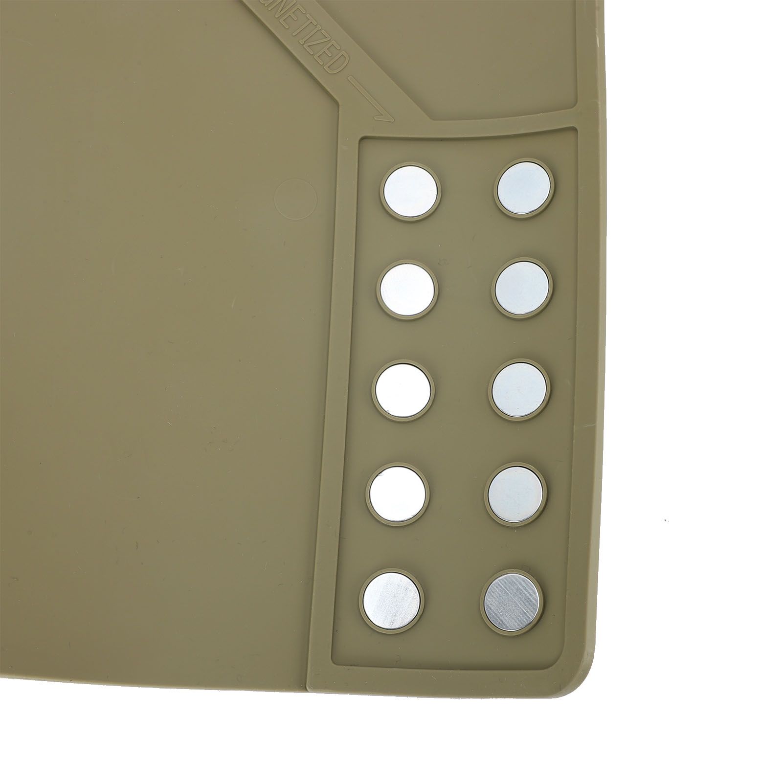 Anti Slip Cleaning Mat With Magnetic Dots Oil Proof Maintenance Workbench Mat view 2