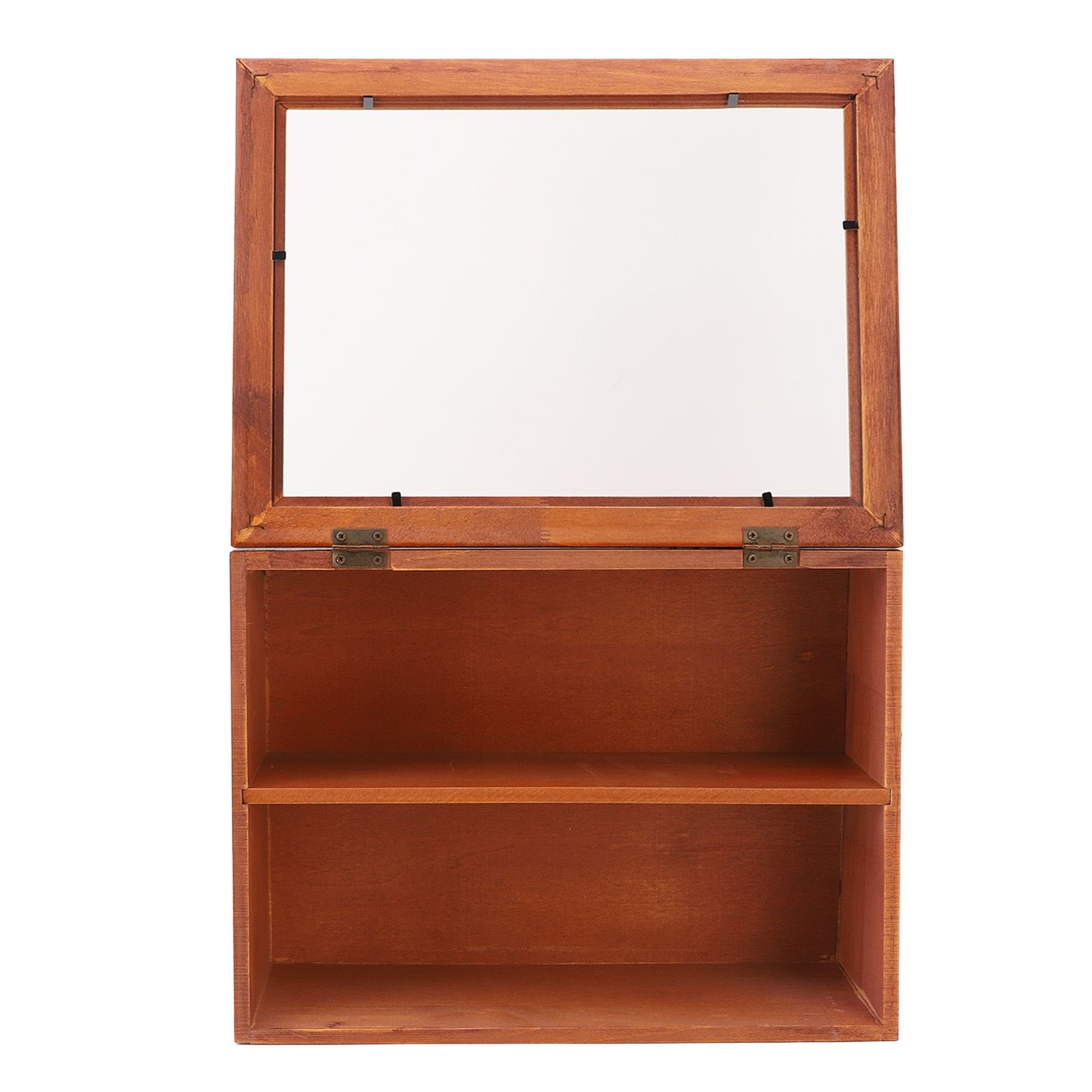Wood Desktop Organizer Freestanding Wooden Display Shelves Desktop Display view 4