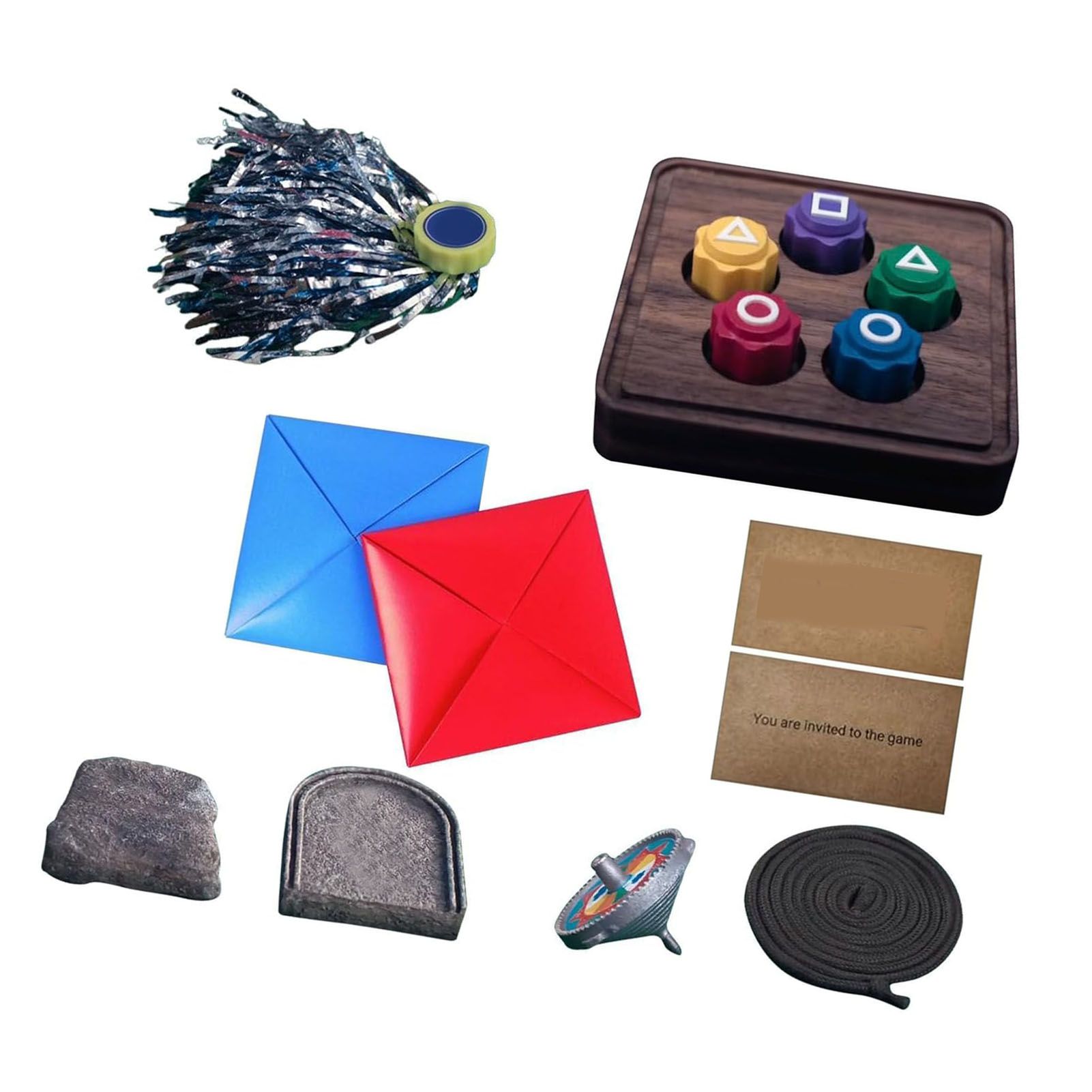 Korean Folk Game Set Portable Traditional Korean Family Play Game Props for view 4