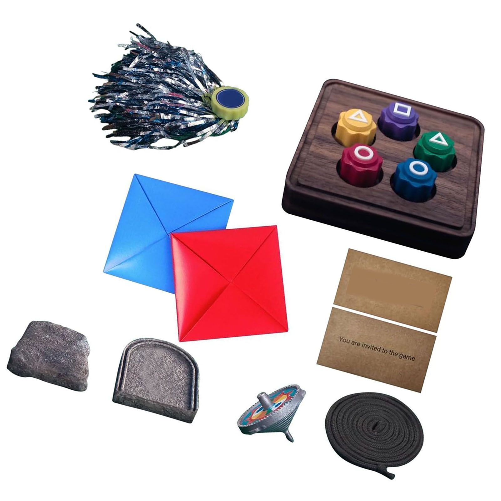 Korean Folk Game Set Portable Traditional Korean Family Play Game Props for view 6