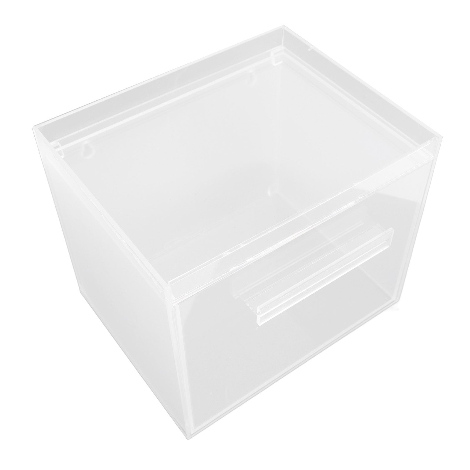 Face Towel Storage Box Bin Container Acrylic Facial Towels Holder with Drawer view 4