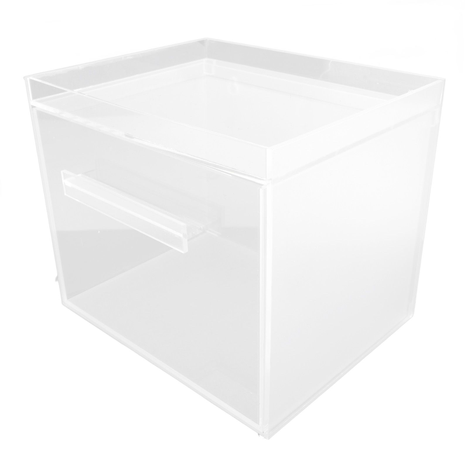 Face Towel Storage Box Bin Container Acrylic Facial Towels Holder with Drawer view 11