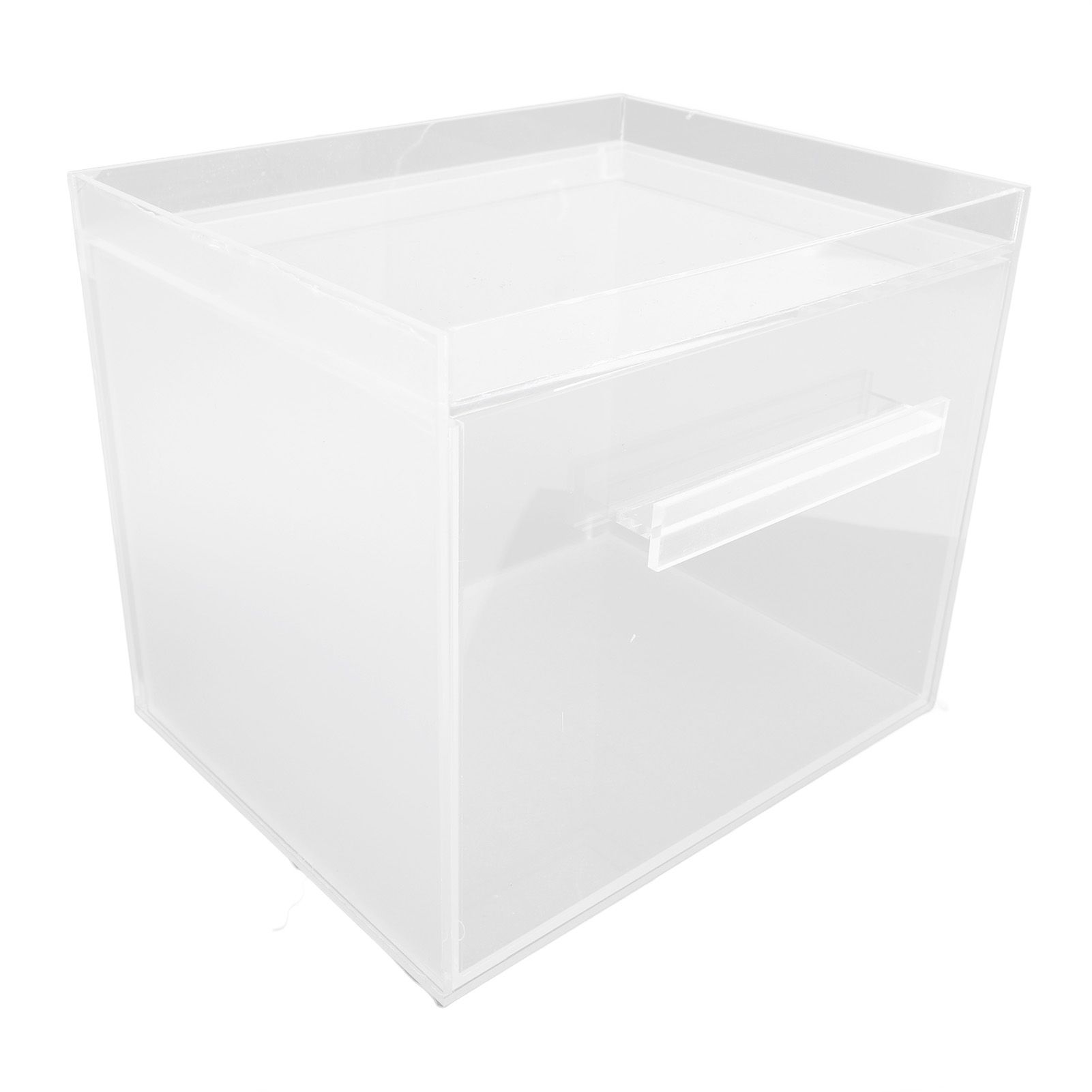 Face Towel Storage Box Bin Container Acrylic Facial Towels Holder with Drawer view 12
