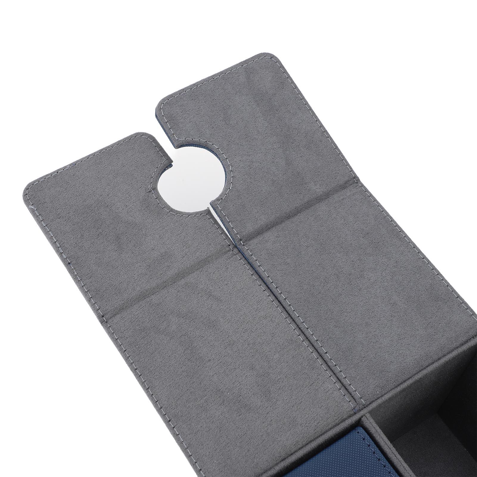Card Deck Box with Dice Tray PU Leather Magnetic Card Storage Organizer Case view 2