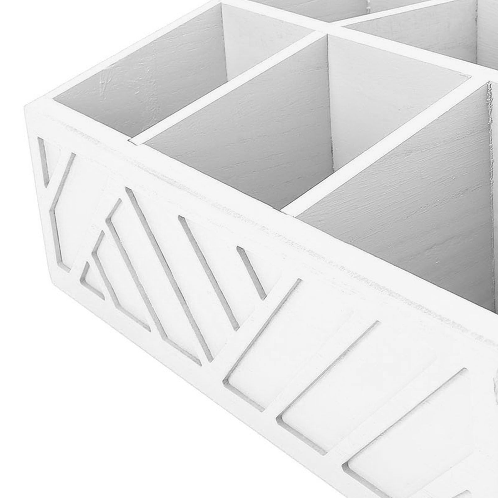 Tea Bag Organizer Multifunctional Wooden Divided Tea Bag Holder for Coffee view 2