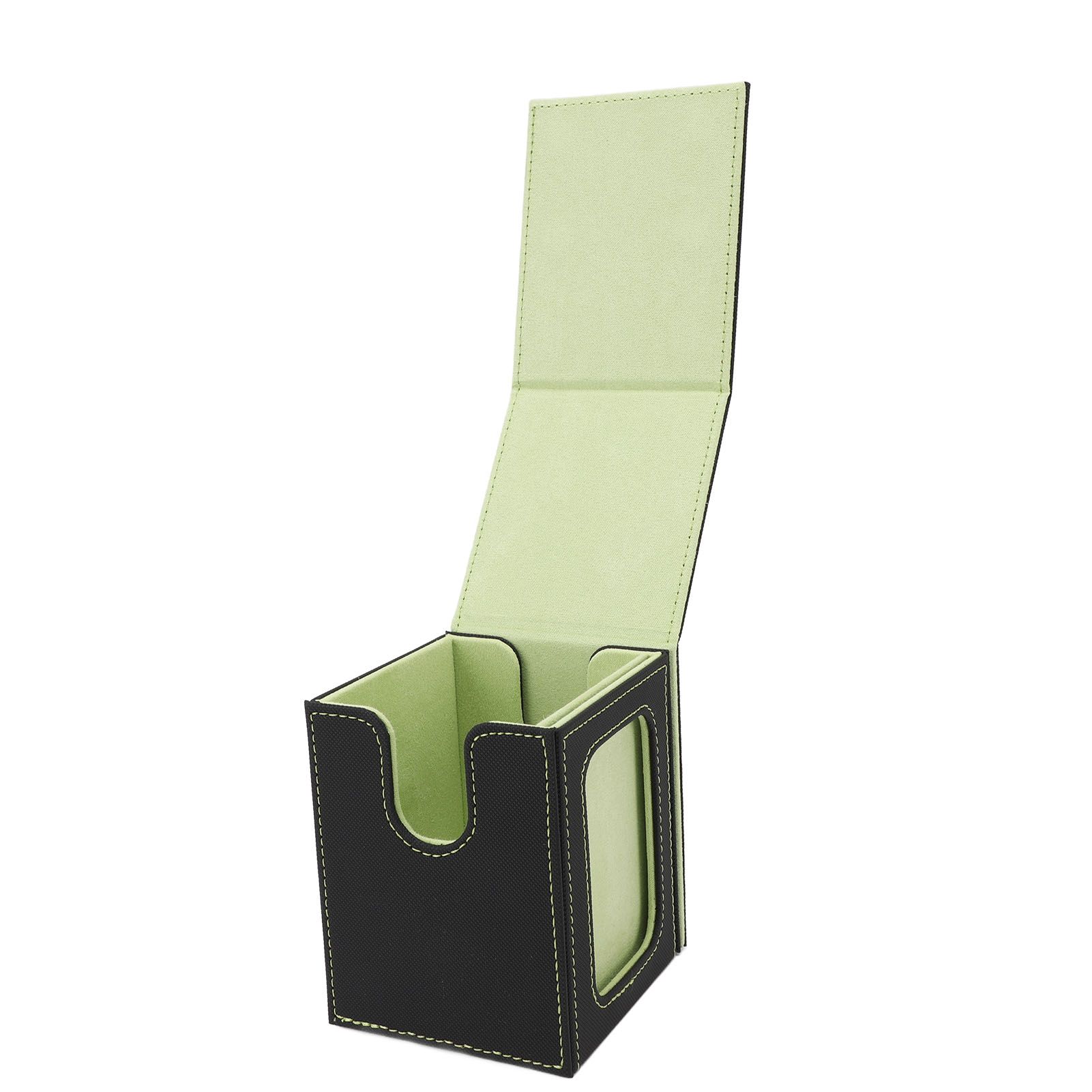 Card Deck Box Rain Proof PU Leather Magnetic Card Storage Box for 120 Single