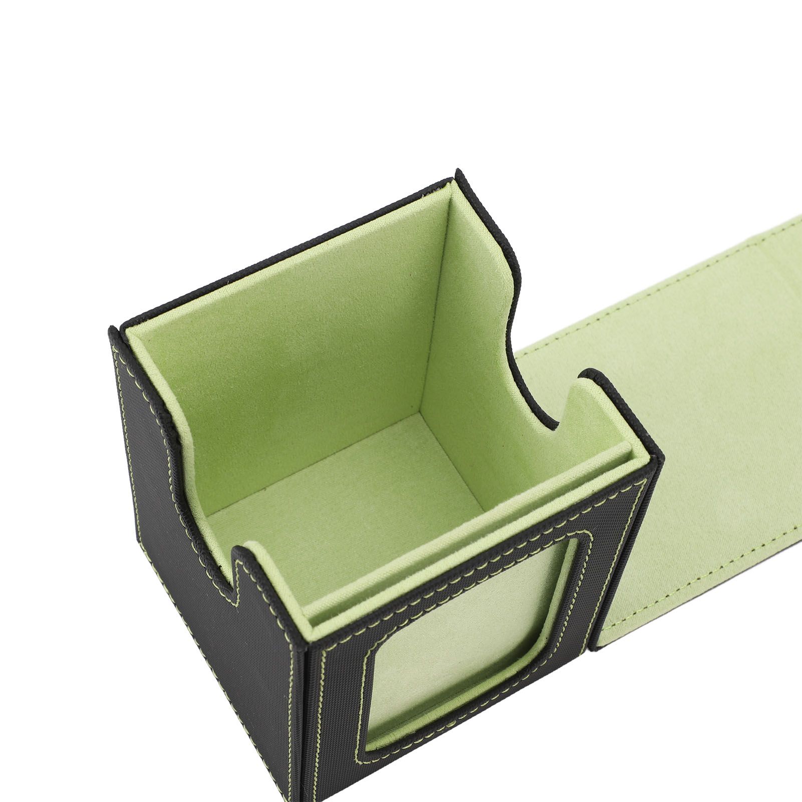 Card Deck Box Rain Proof PU Leather Magnetic Card Storage Box for 120 Single view 2
