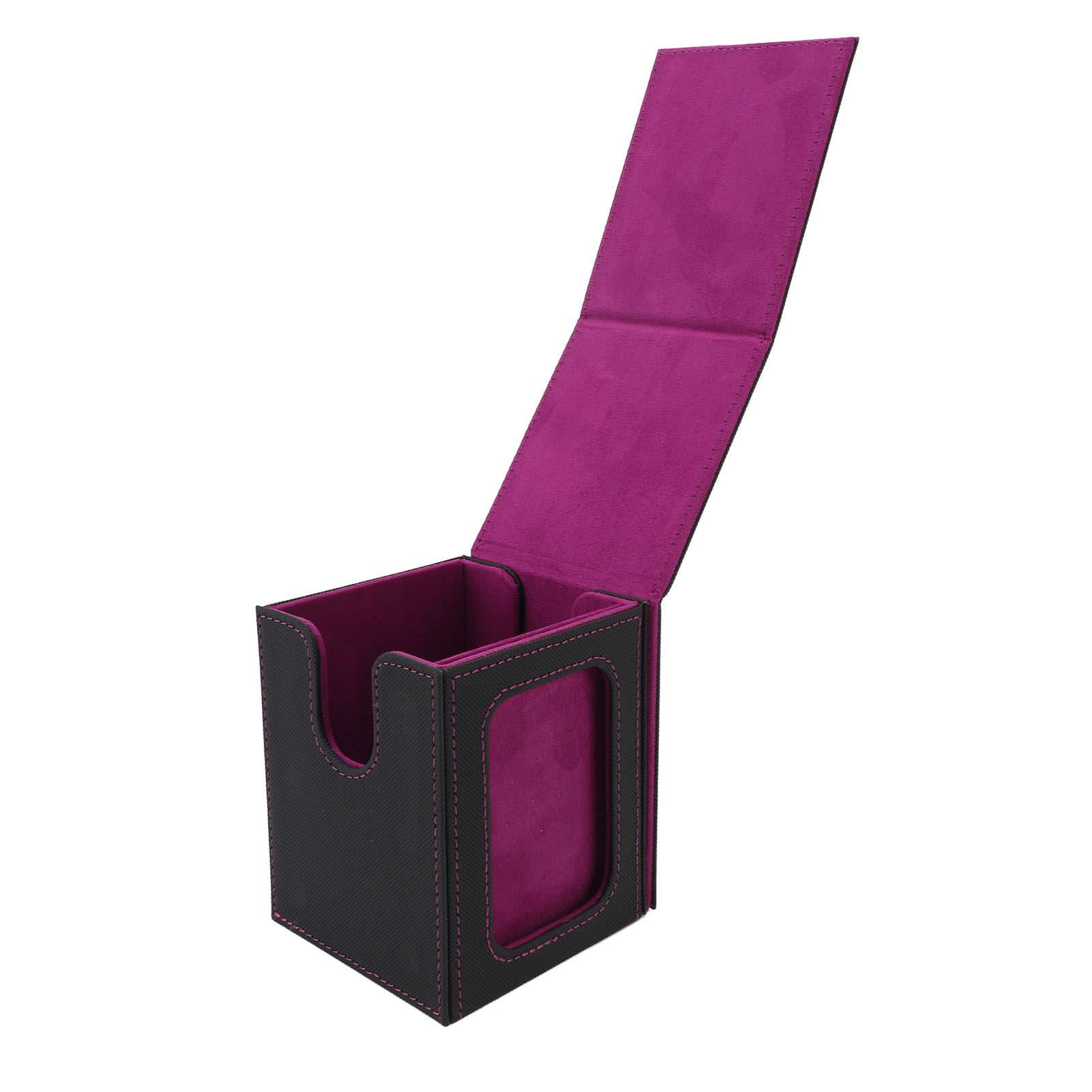 Card Deck Box Rain Proof PU Leather Magnetic Card Storage Box for 120 Single view 8