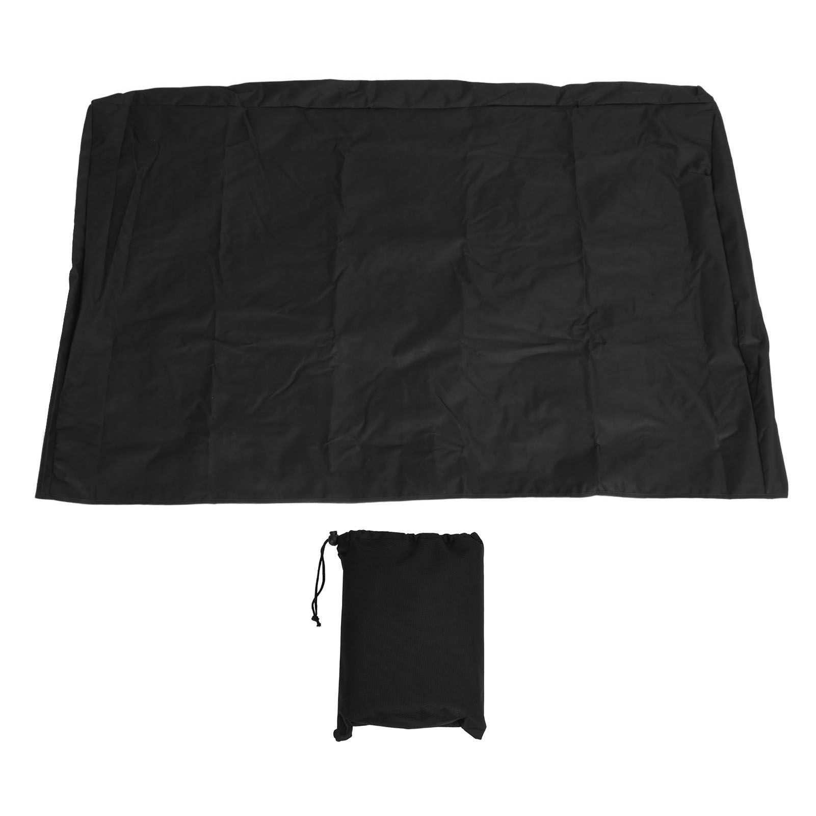 TV Cover Black 600D Oxford Cloth Dust Proof Rain Proof Sun Proof TV Protector view 3