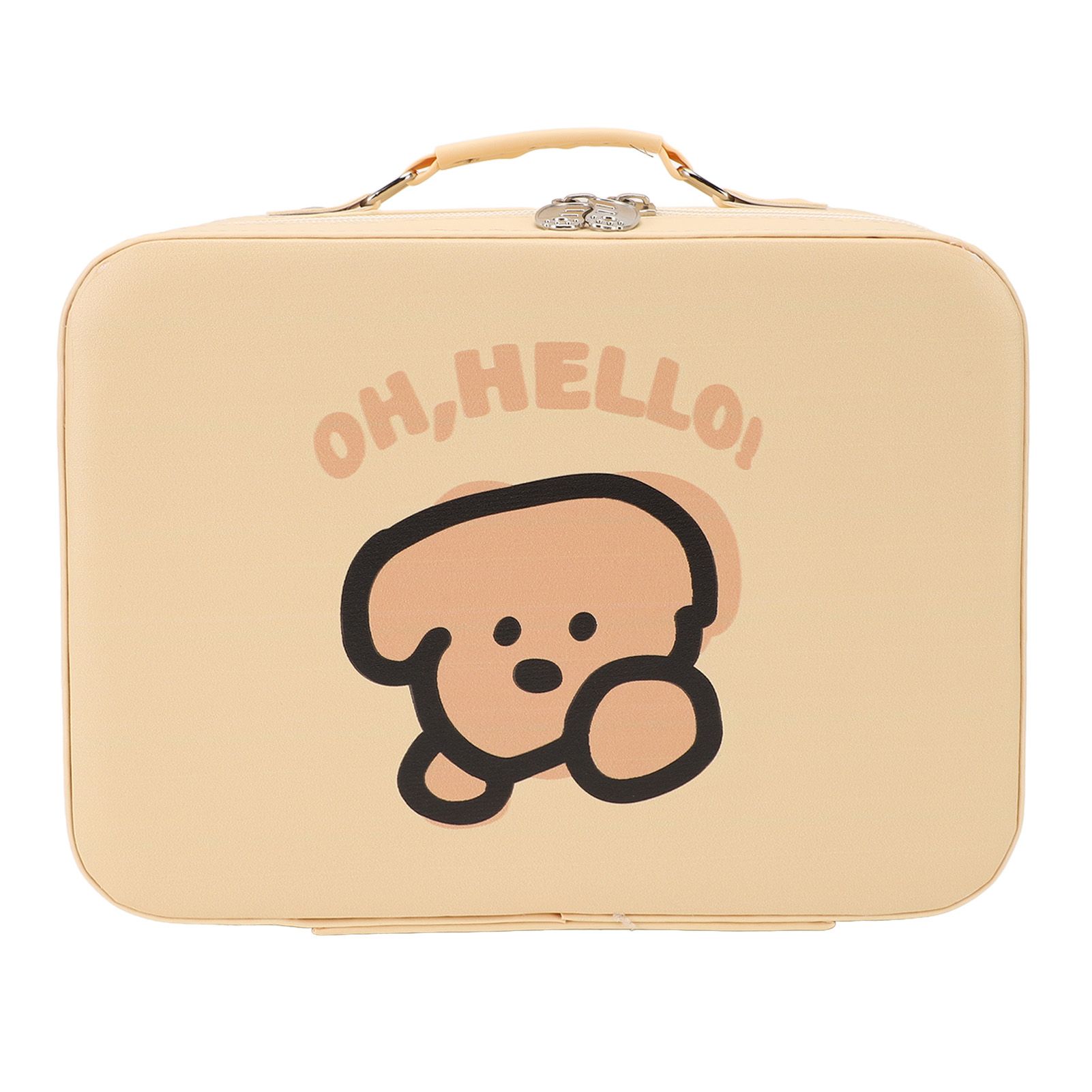 Travel Makeup Bag 9.45x7.09x4.72in Portable Waterproofing PU Leather High view 3